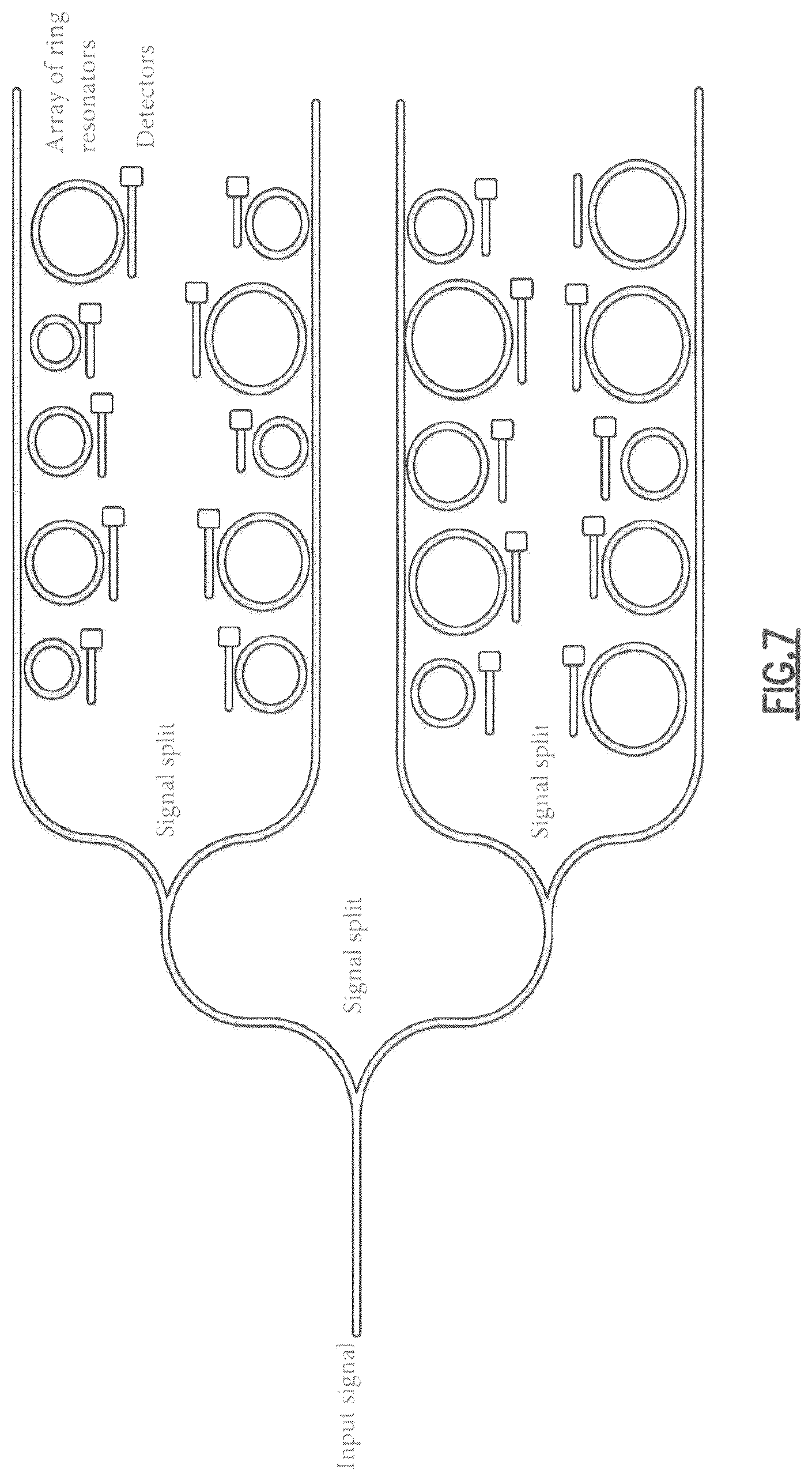 Patent US12306042 Figure 8 – Random ring photonic integrated circuit spectrometer