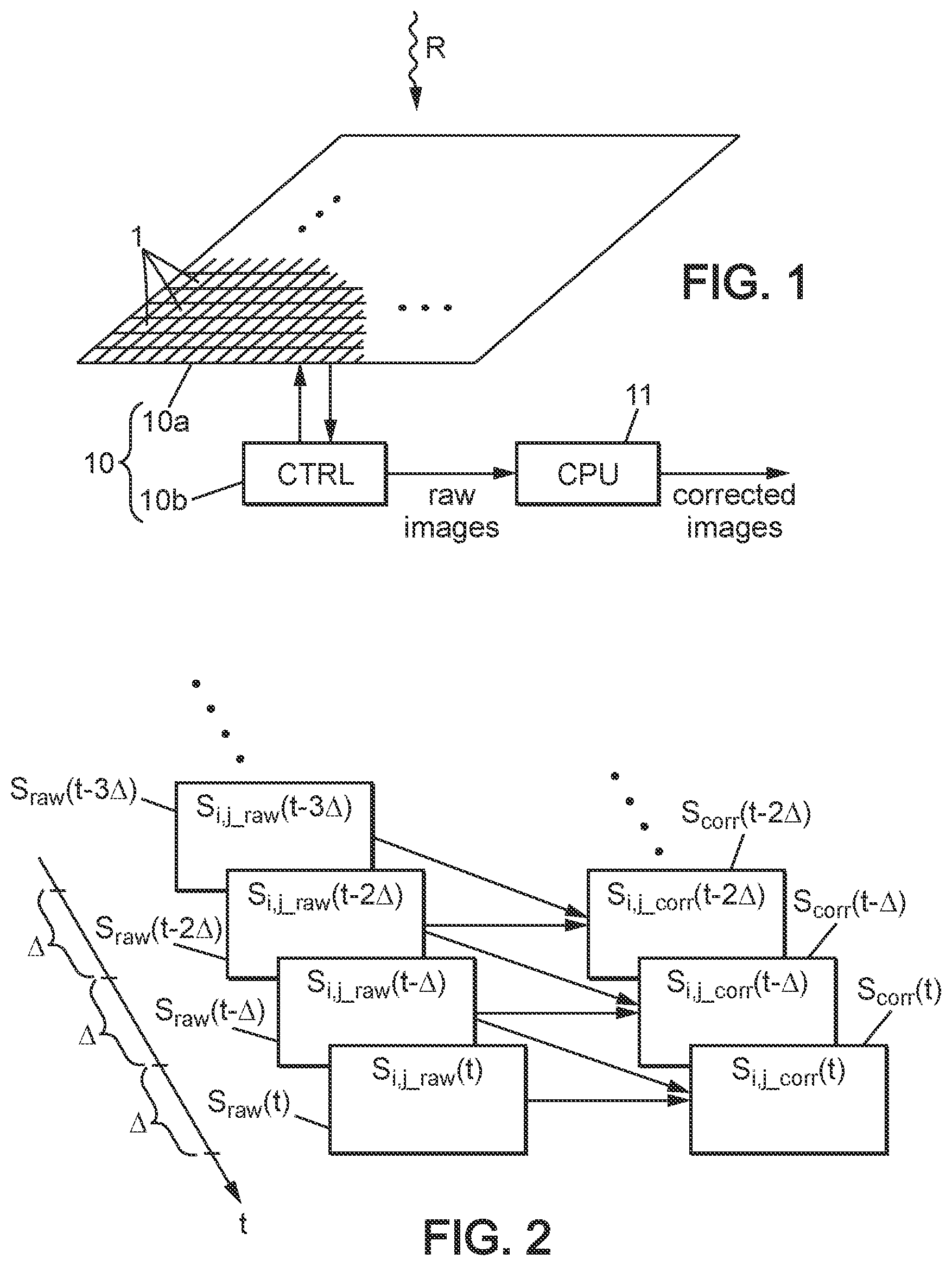 Patent US12306045 Figure 1 – Image capture using radiation-sensitive elements having a memory effect