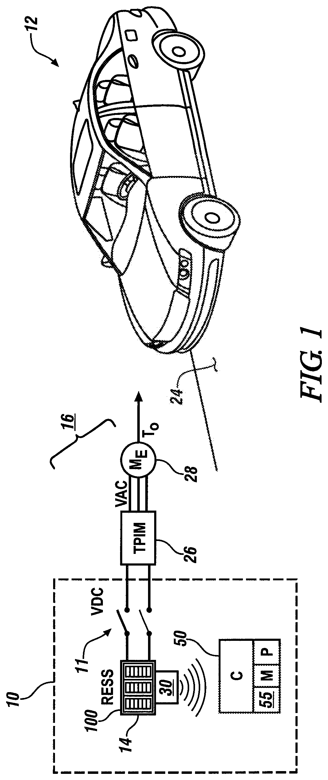 Patent US12306047 Figure 1 – System and method for monitoring a multi-cell rechargeable energy storage device