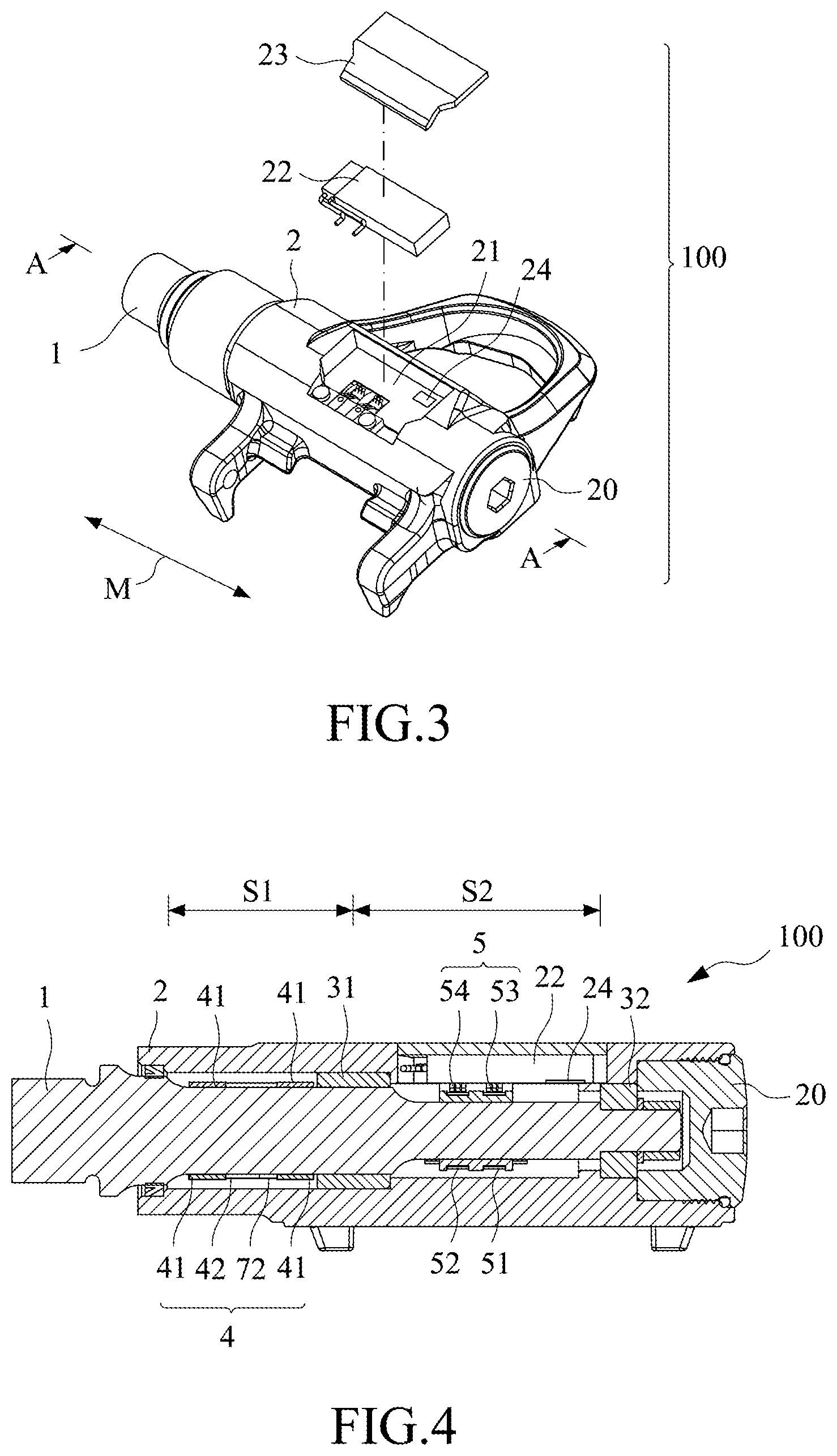 Patent US12306051 Figure 2 – Bicycle pedal signal detection device