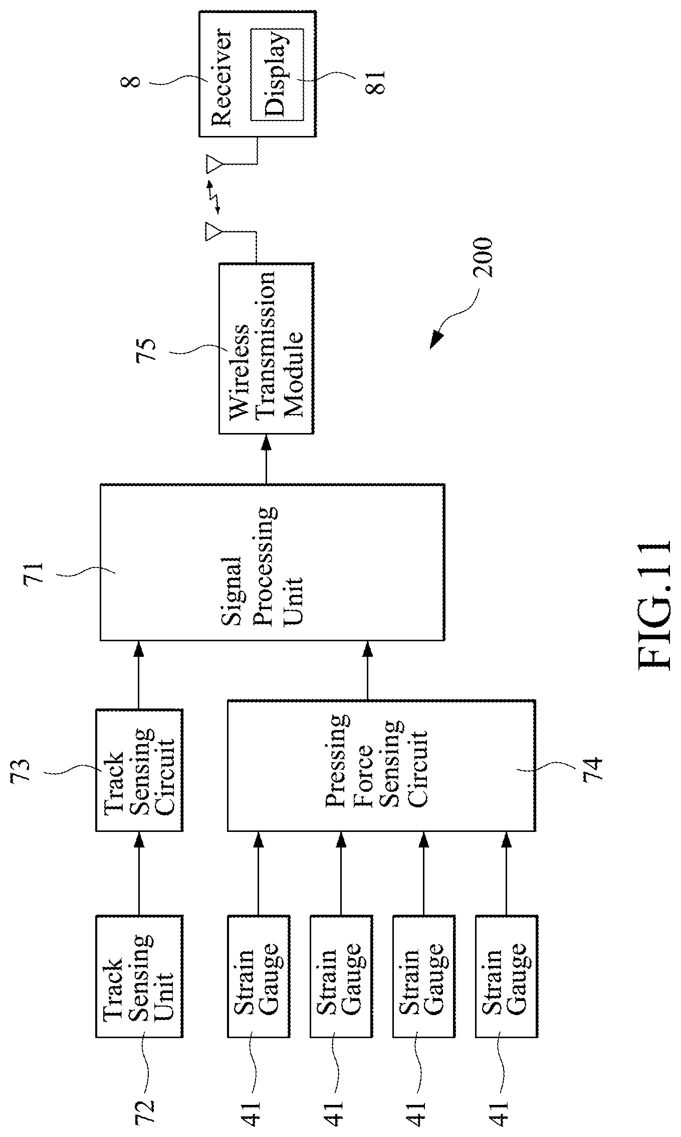 Patent US12306051 Figure 5 – Bicycle pedal signal detection device