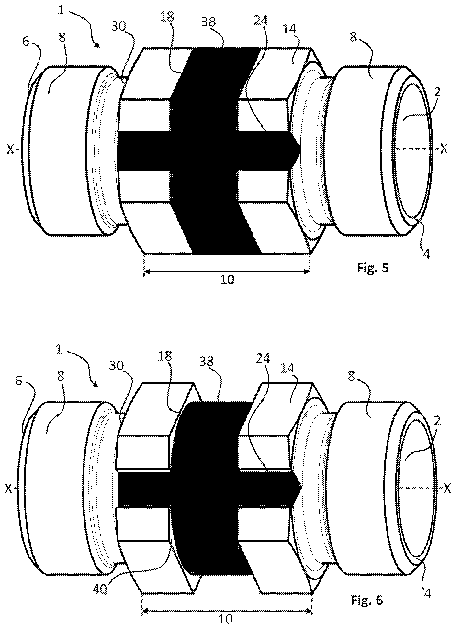 Patent US12306056 Figure 3 – Connecting piece for fluid-conducting line systems