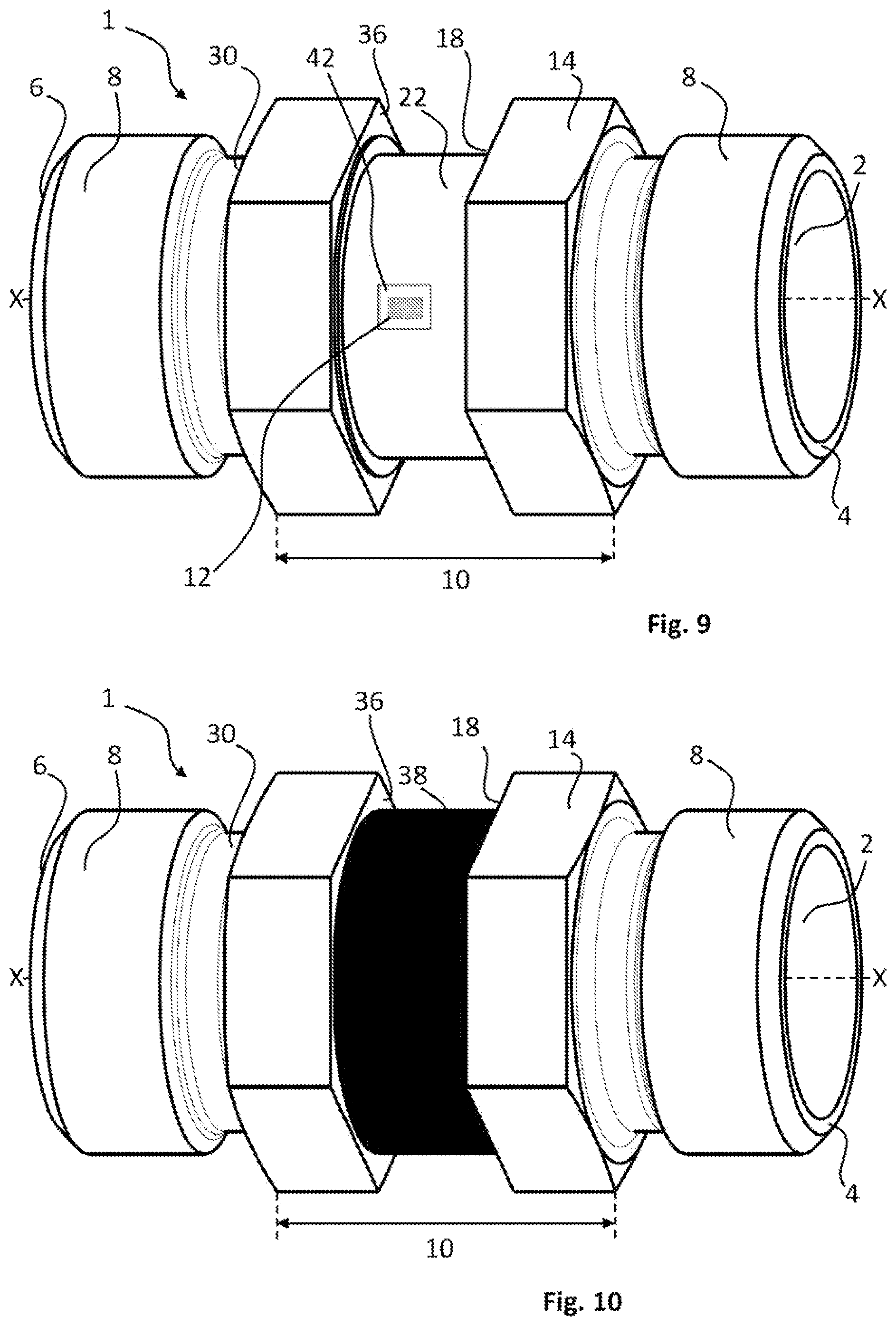 Patent US12306056 Figure 5 – Connecting piece for fluid-conducting line systems