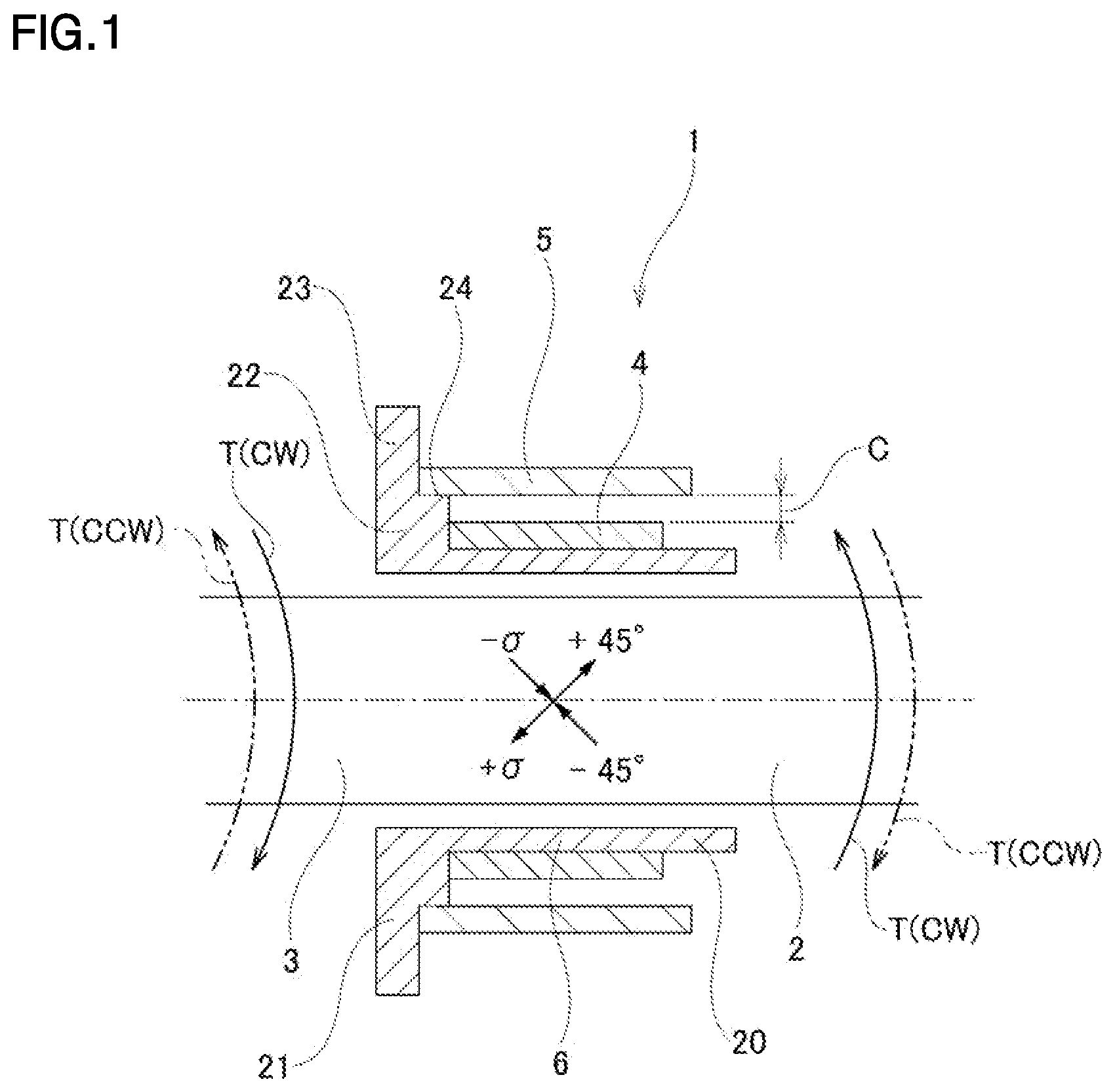 Patent US12306059 Figure 1 – Torque measuring device