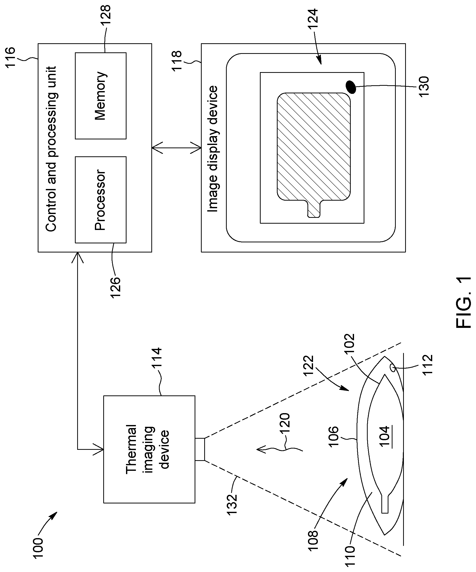 Patent US12306065 Figure 1 – Container leakage detection using thermal imaging