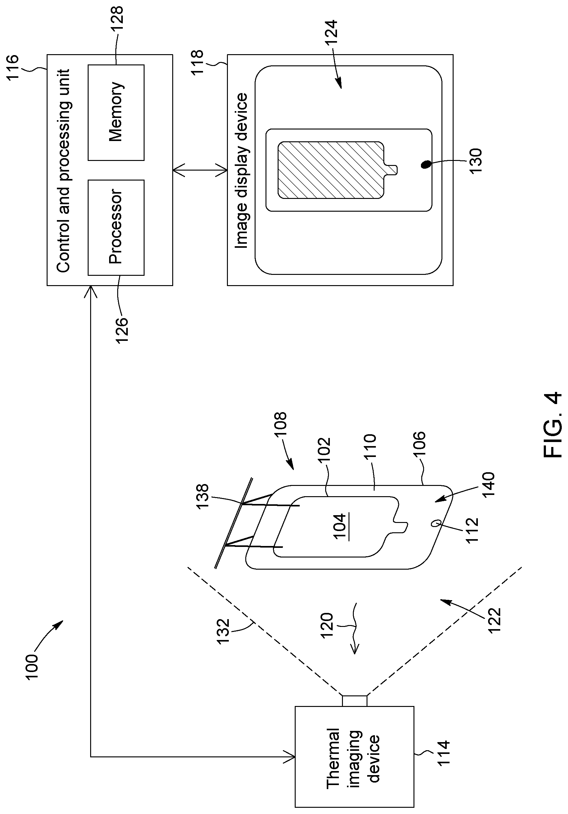 Patent US12306065 Figure 4 – Container leakage detection using thermal imaging