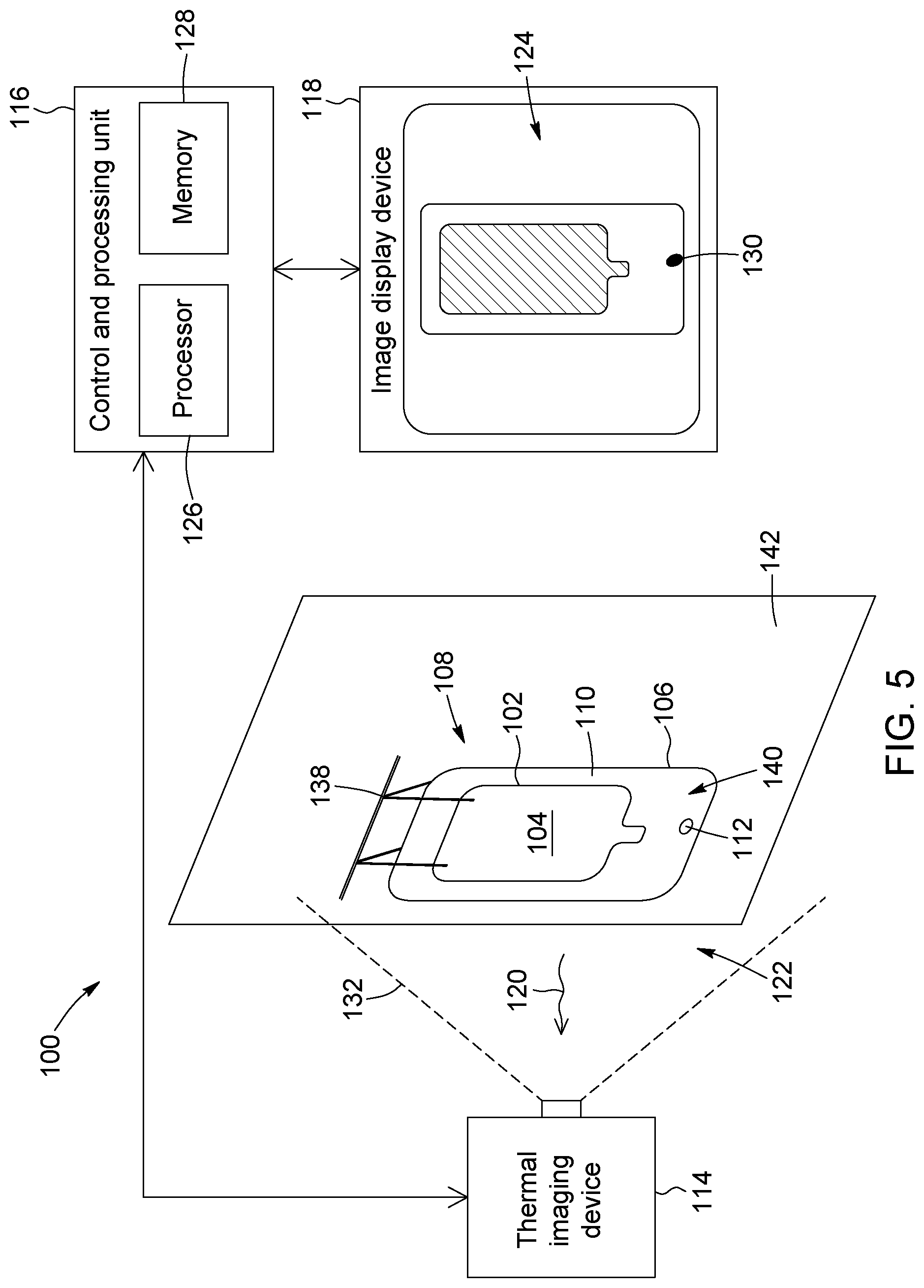 Patent US12306065 Figure 5 – Container leakage detection using thermal imaging