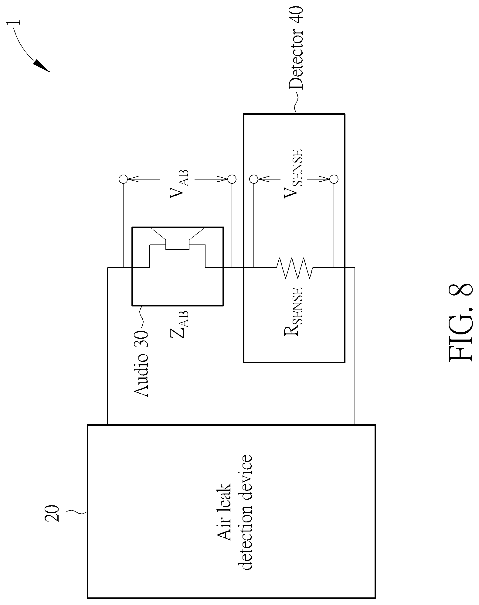 Patent US12306067 Figure 8 – Air leak detection device, air leak detection method and system thereof