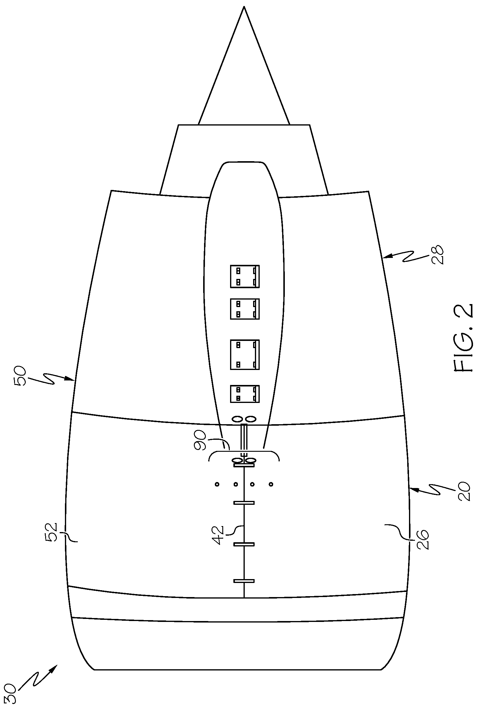Patent US12306068 Figure 2 – Systems and methods for monitoring a flow of a fluid on an external surface of a structure in motion