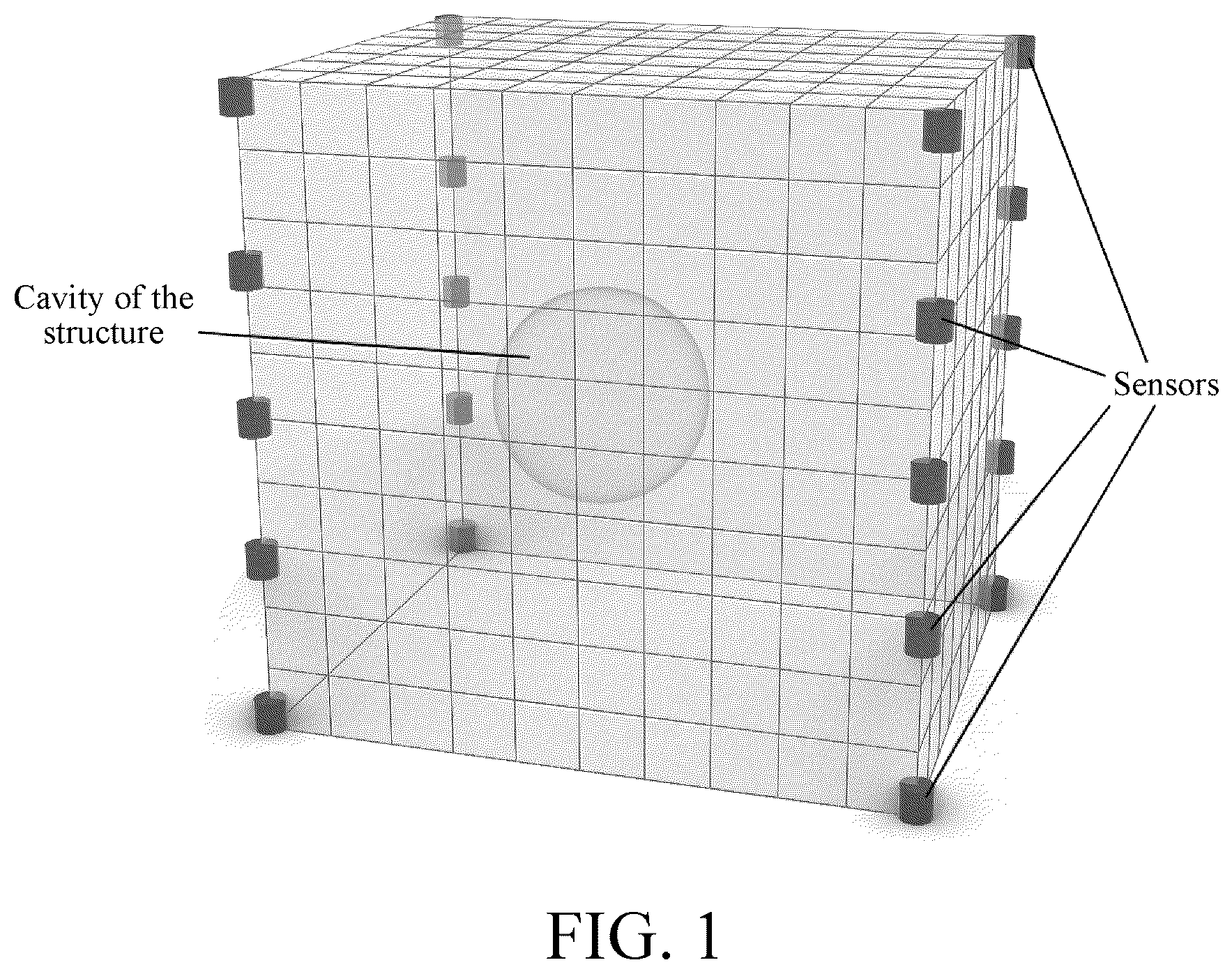 Patent US12306071 Figure 1 – Method and system for identifying cavity position of structure based on global search