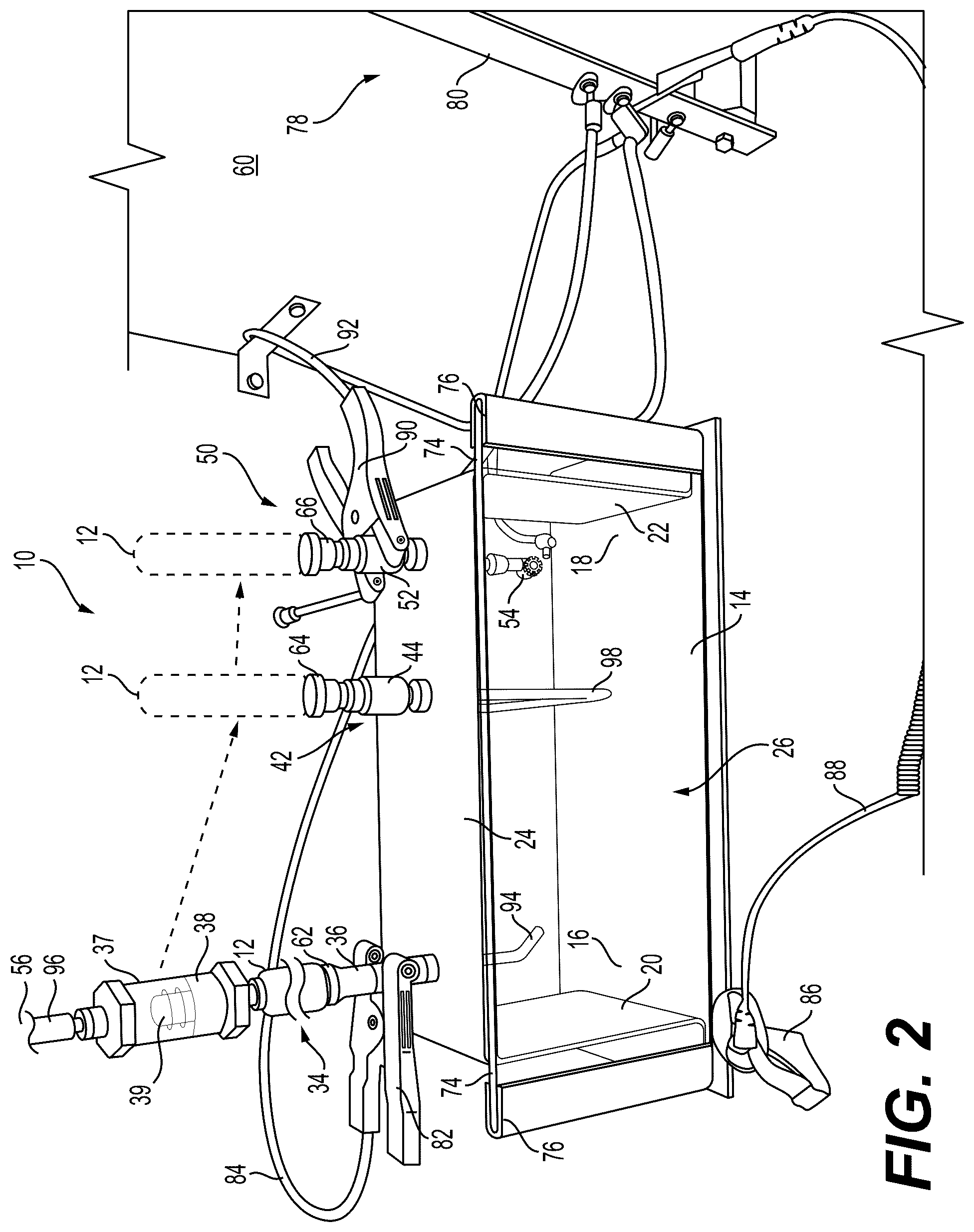 Patent US12306076 Figure 2 – Systems, apparatuses, and methods for sample cylinder inspection, pressurization, and sample disposal