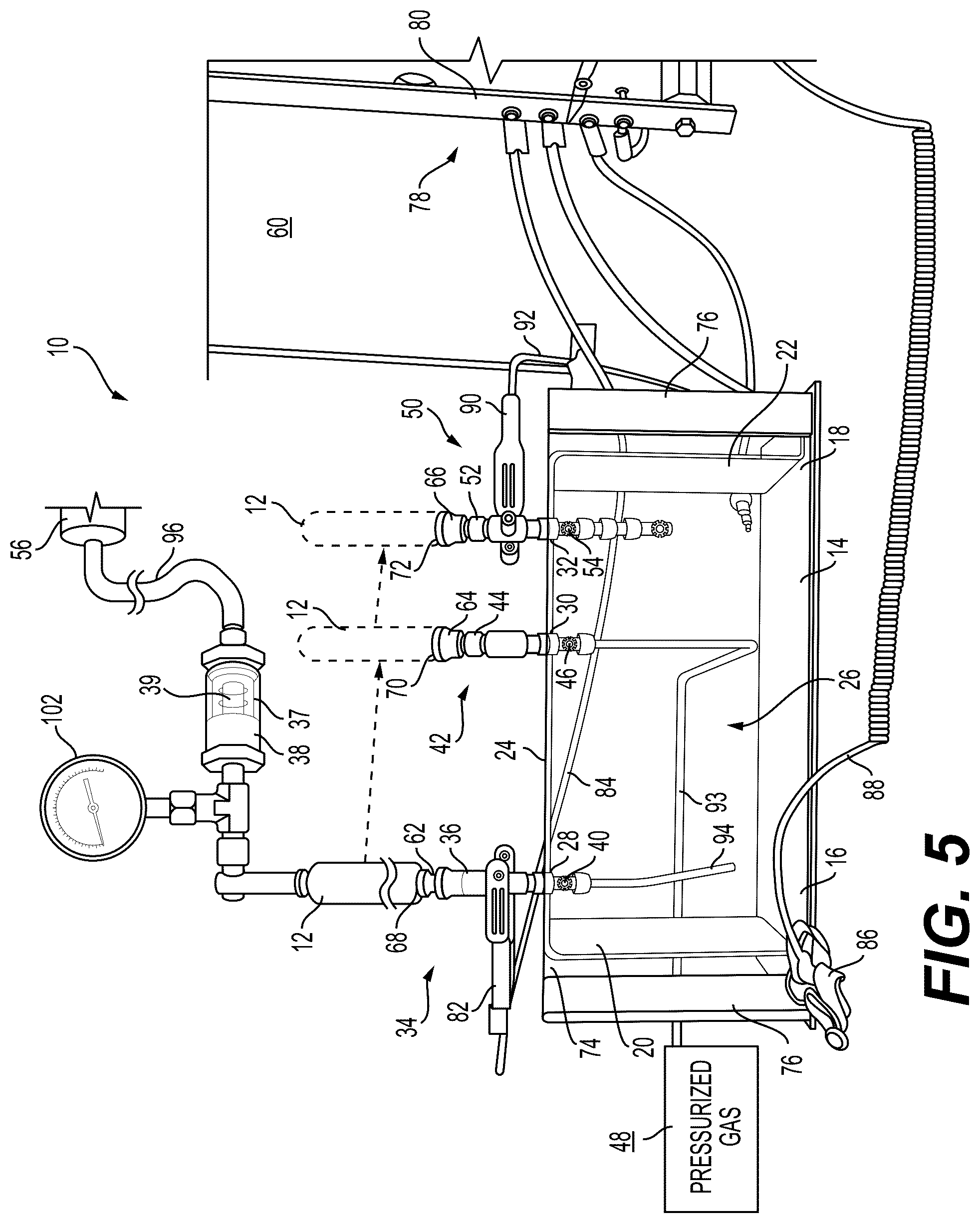 Patent US12306076 Figure 7 – Systems, apparatuses, and methods for sample cylinder inspection, pressurization, and sample disposal