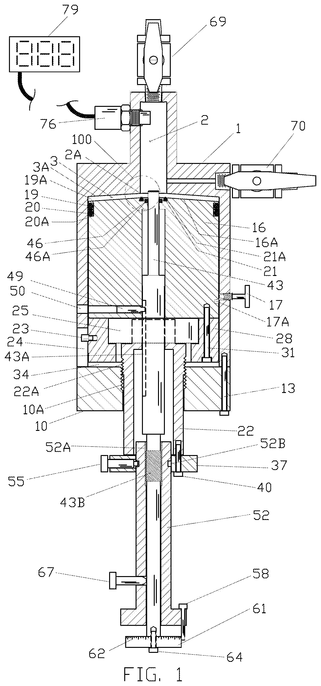 Patent US12306077 Figure 1 – Apparatus and method for the measurement of dissolved and entrained gas phase in a liquid