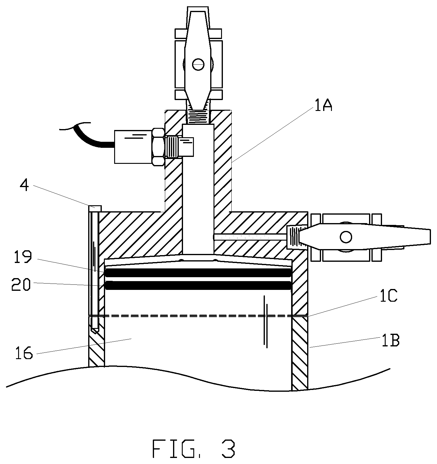 Patent US12306077 Figure 3 – Apparatus and method for the measurement of dissolved and entrained gas phase in a liquid