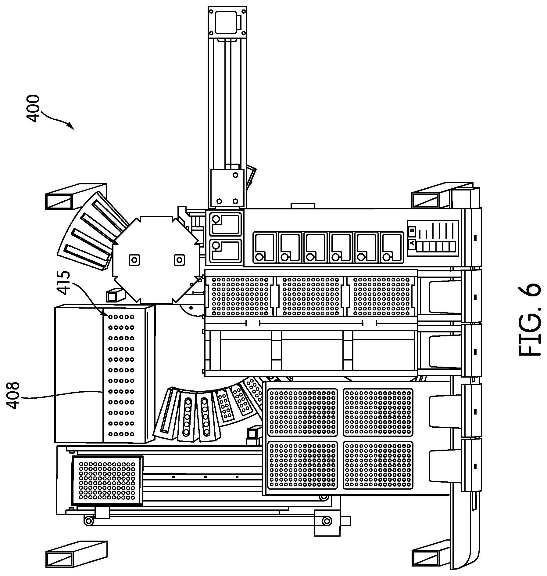 Patent US12306091 Figure 6 – Non-absorbent cleaning member with transport arm working end coupling element for use in a sample testing system