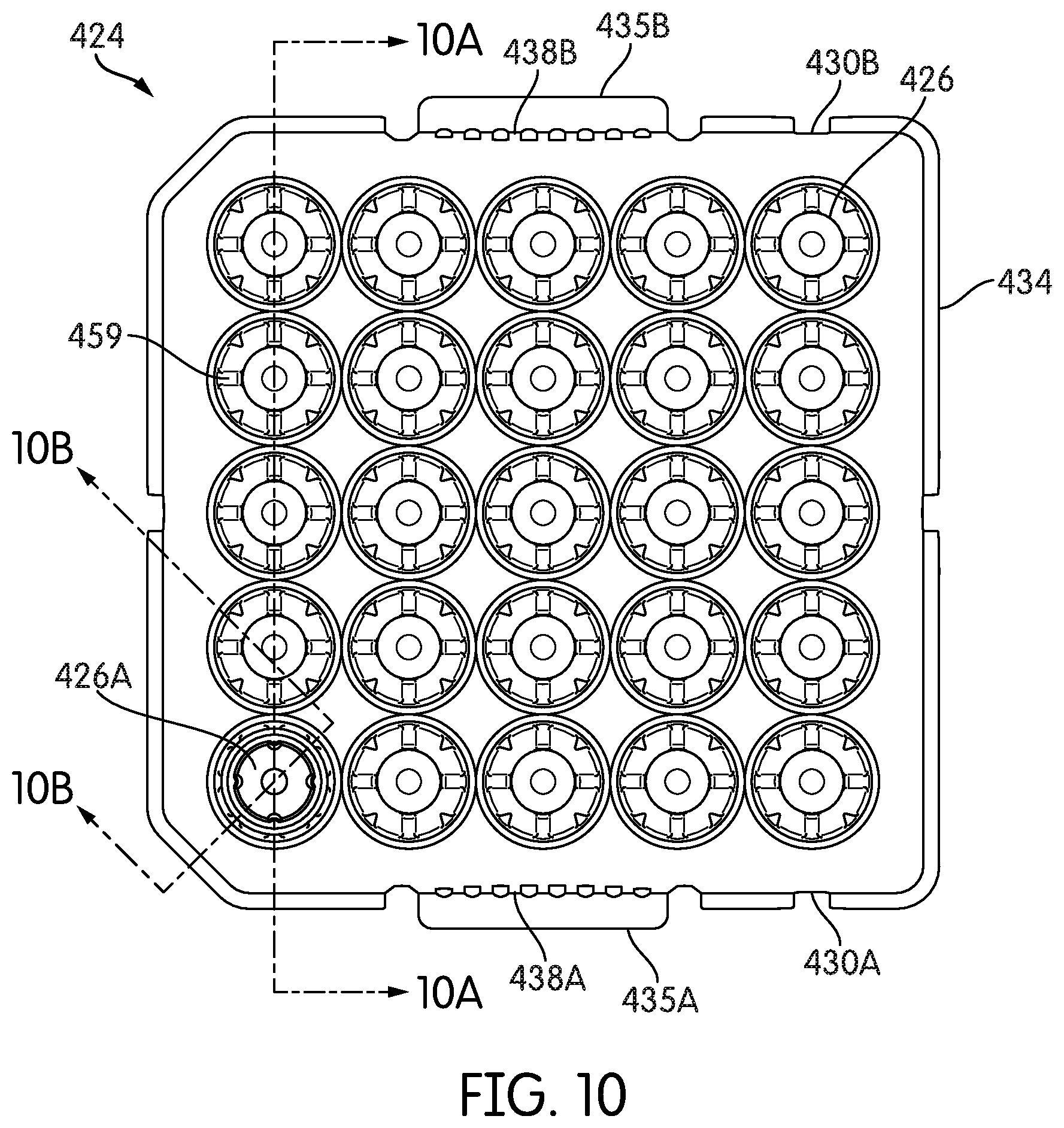 Patent US12306091 Figure 9 – Non-absorbent cleaning member with transport arm working end coupling element for use in a sample testing system