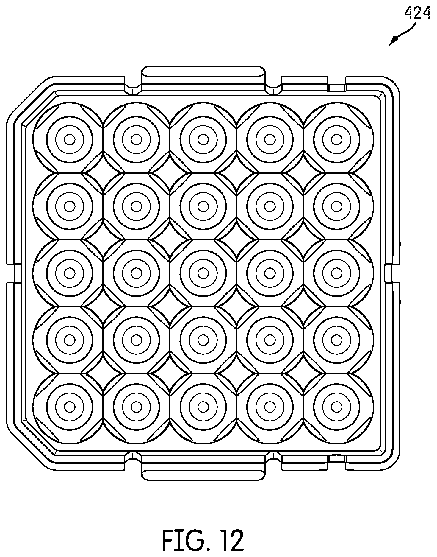 Patent US12306091 Figure 12 – Non-absorbent cleaning member with transport arm working end coupling element for use in a sample testing system