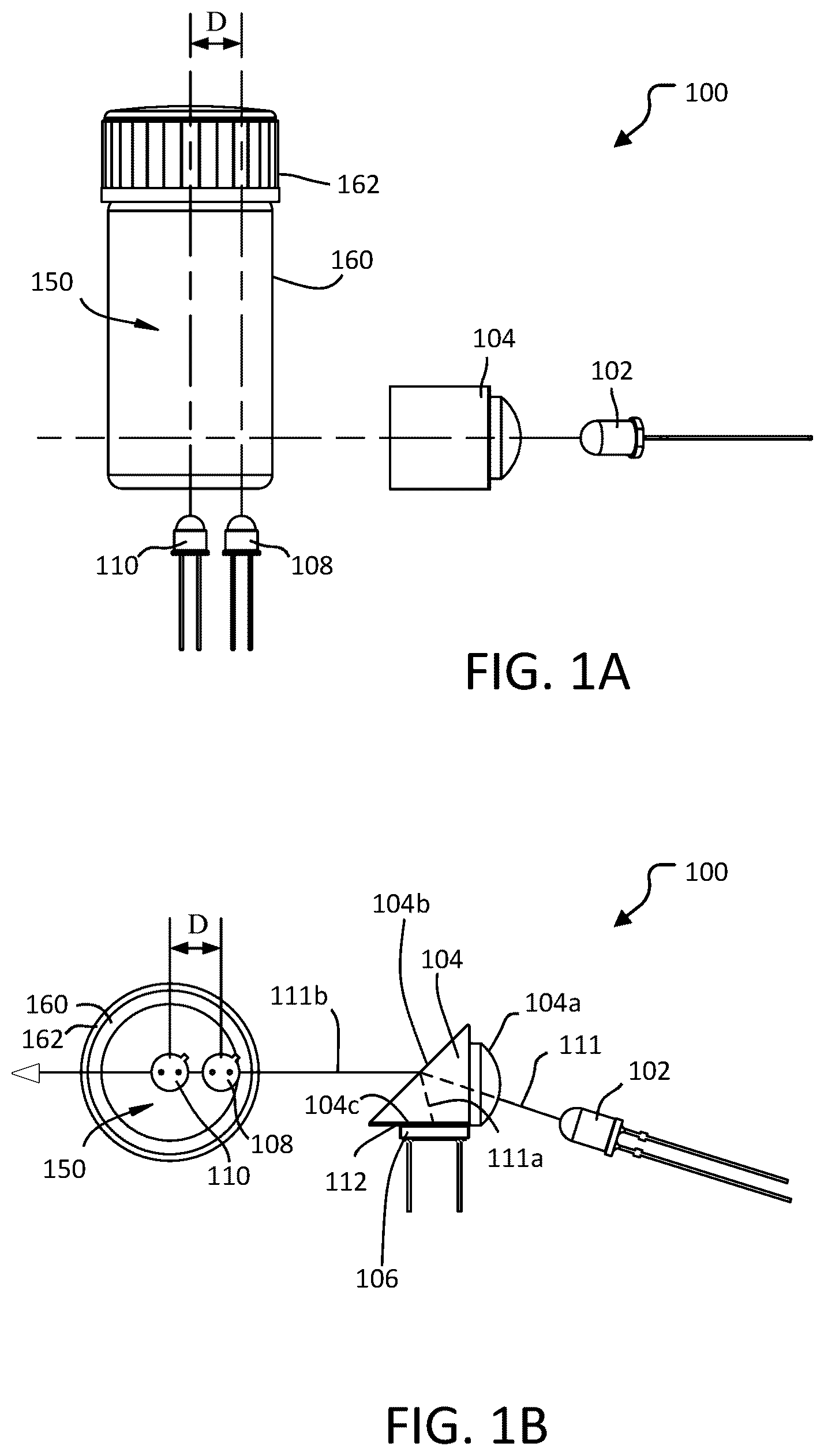 Patent US12306107 Figure 1 – Nephelmotric measuring device(s)