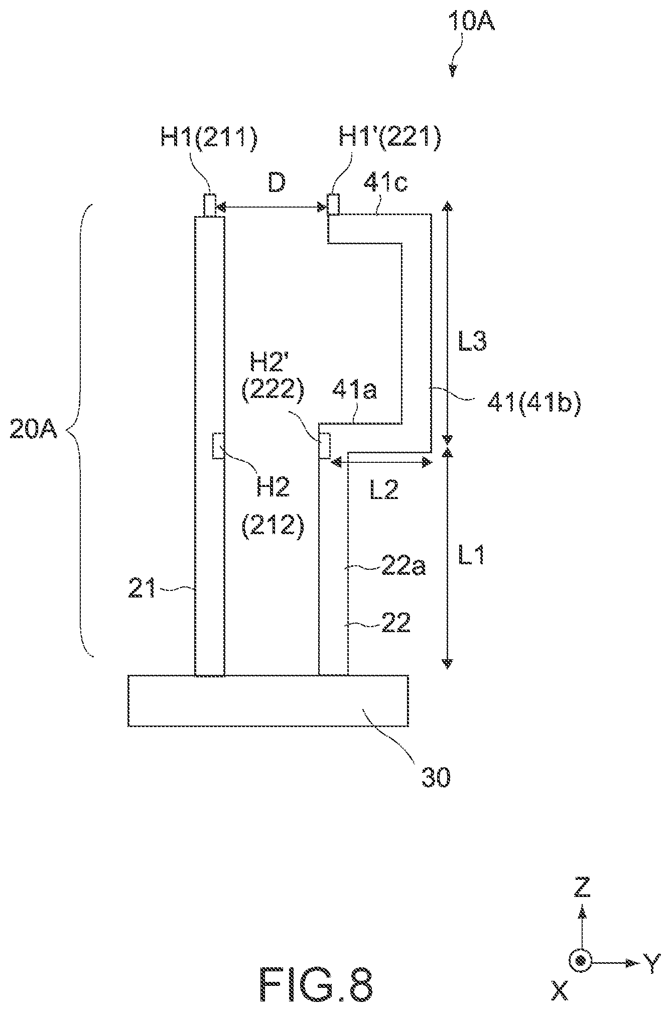 Patent US12306115 Figure 8 – Sensor apparatus and water amount measurement apparatus