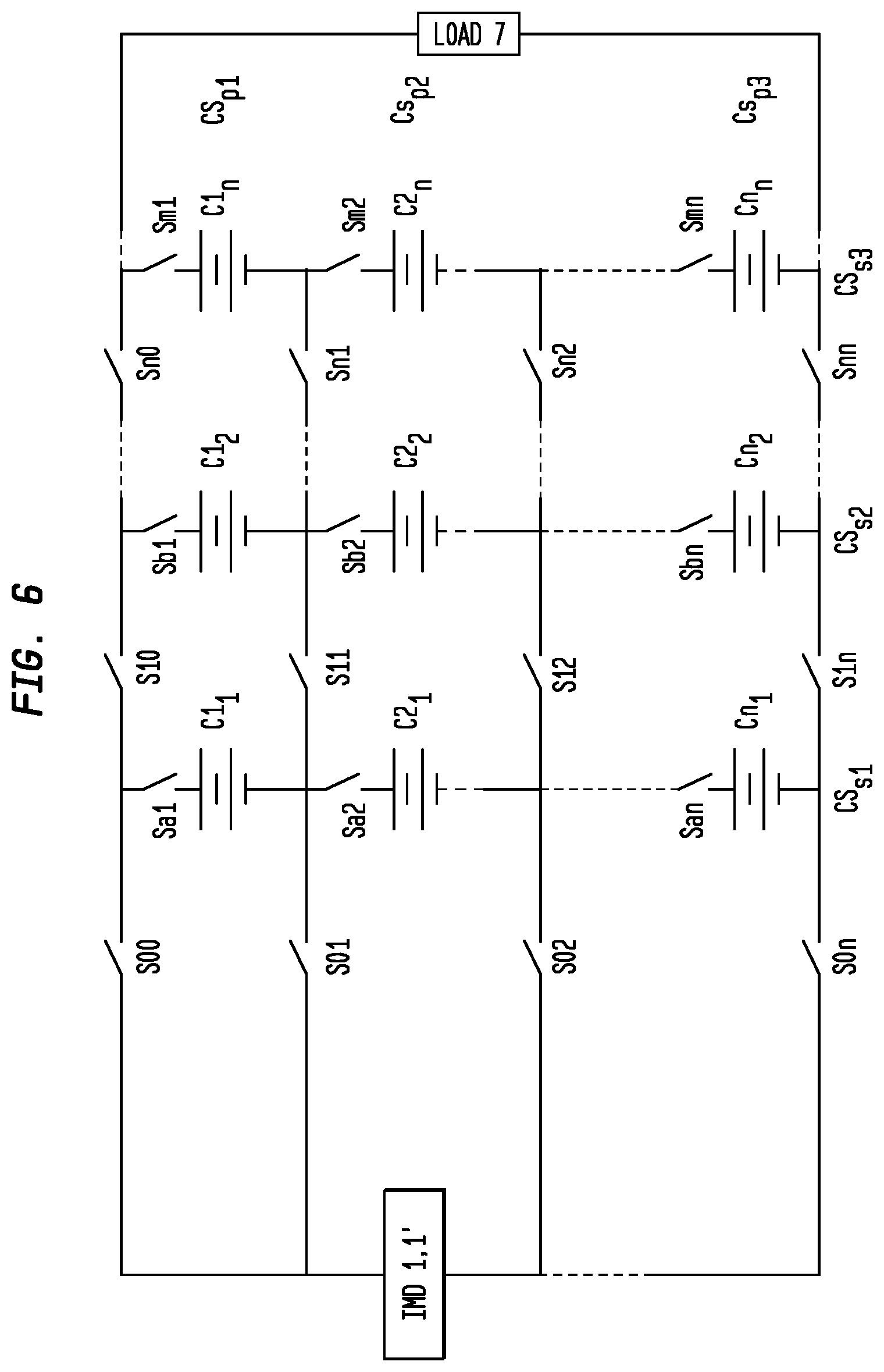 Patent US12306125 Figure 7 – Multispectral impedance measurements across strings of interconnected cells