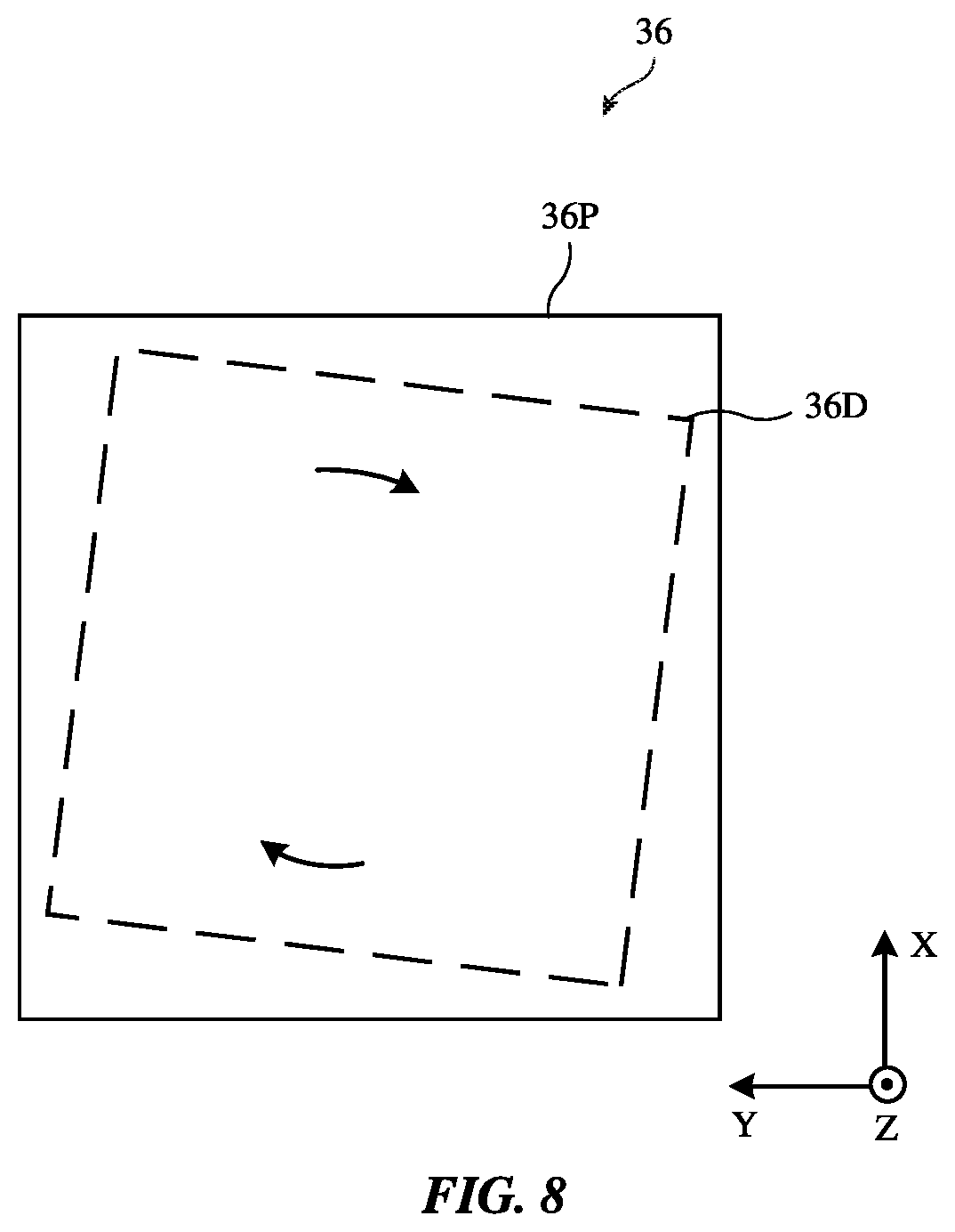 Patent US12306126 Figure 8 – Enclosure detection for reliable optical failsafe