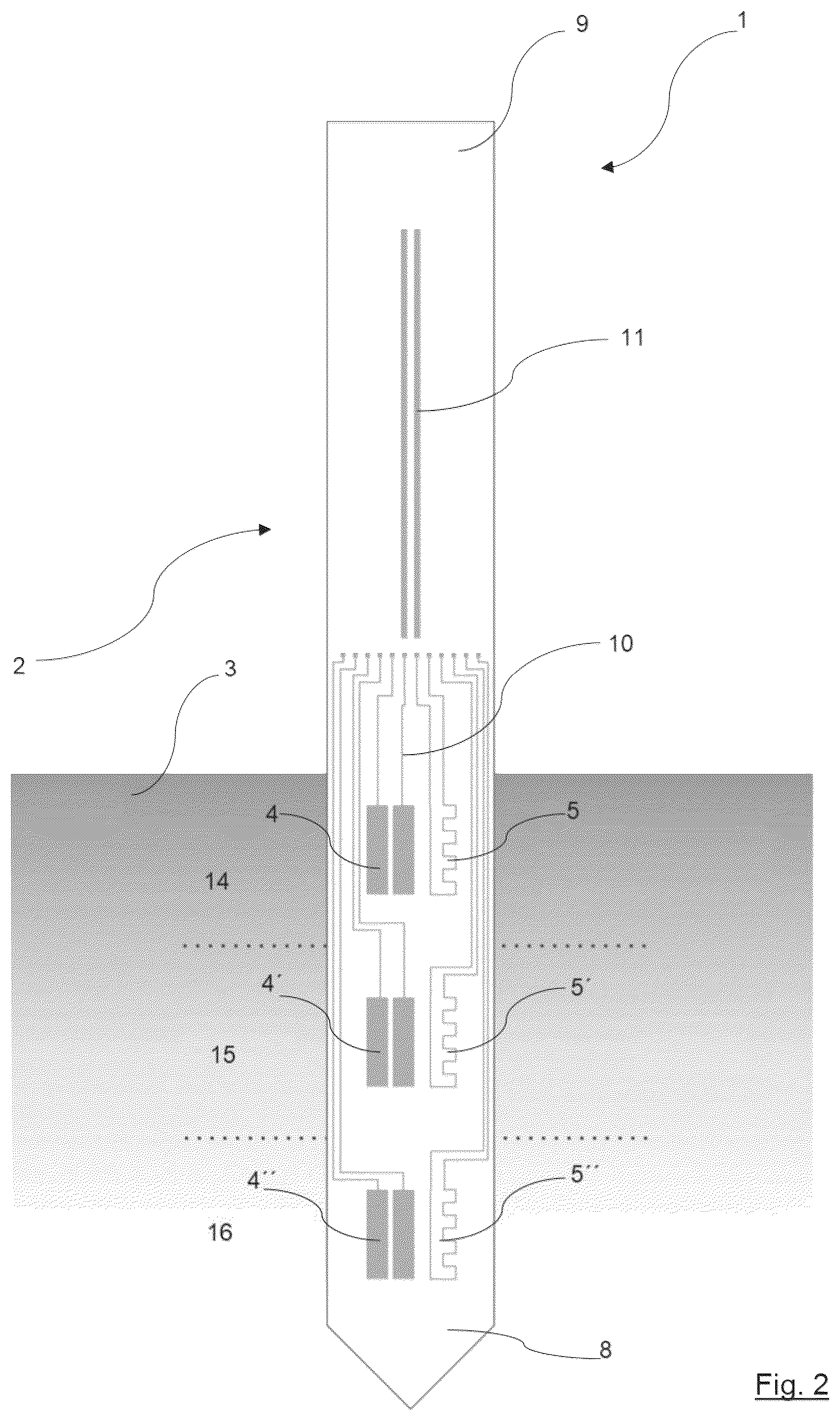 Patent US12306129 Figure 2 – System for measuring temperature and moisture of air and soil with wireless data transmission and method of its production