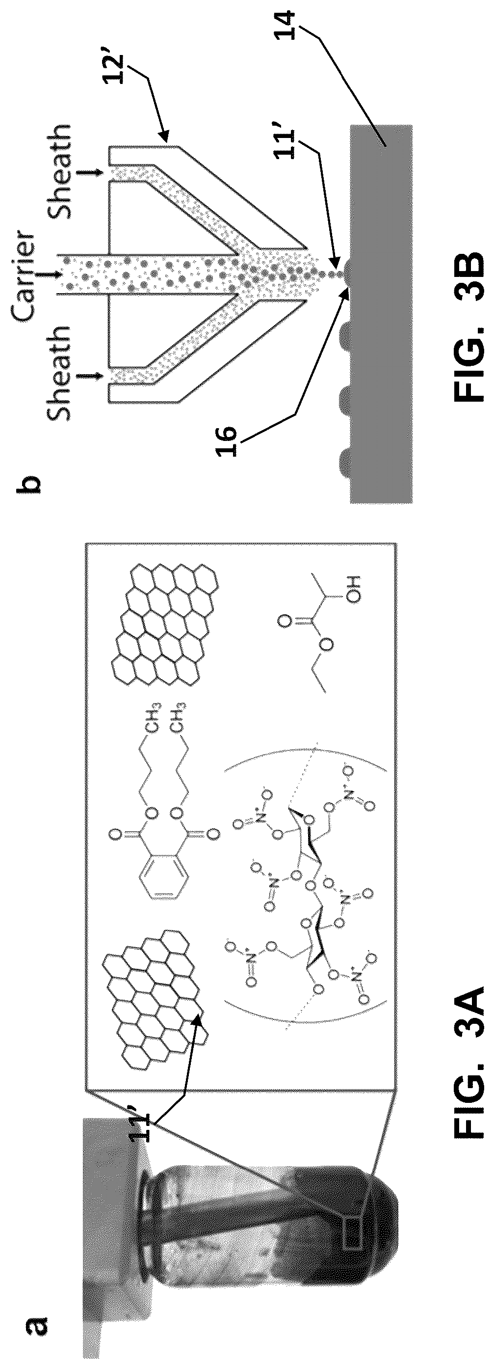 Patent US12306132 Figure 5 – Aerosol jet printed flexible graphene circuits for electrochemical sensing and biosensing