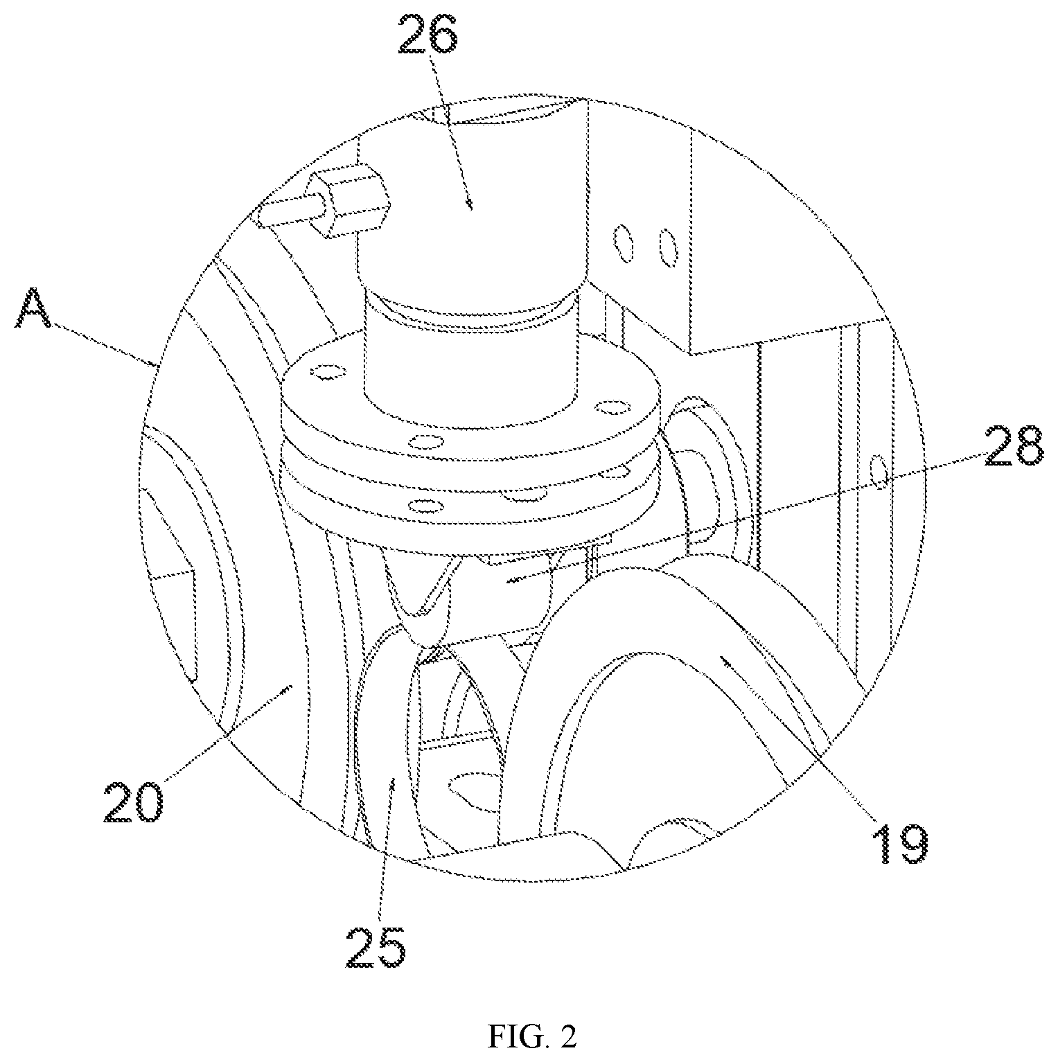 Patent US12306143 Figure 2 – Testing device for a current-carrying friction and wear performance of a flexible rolling friction pair
