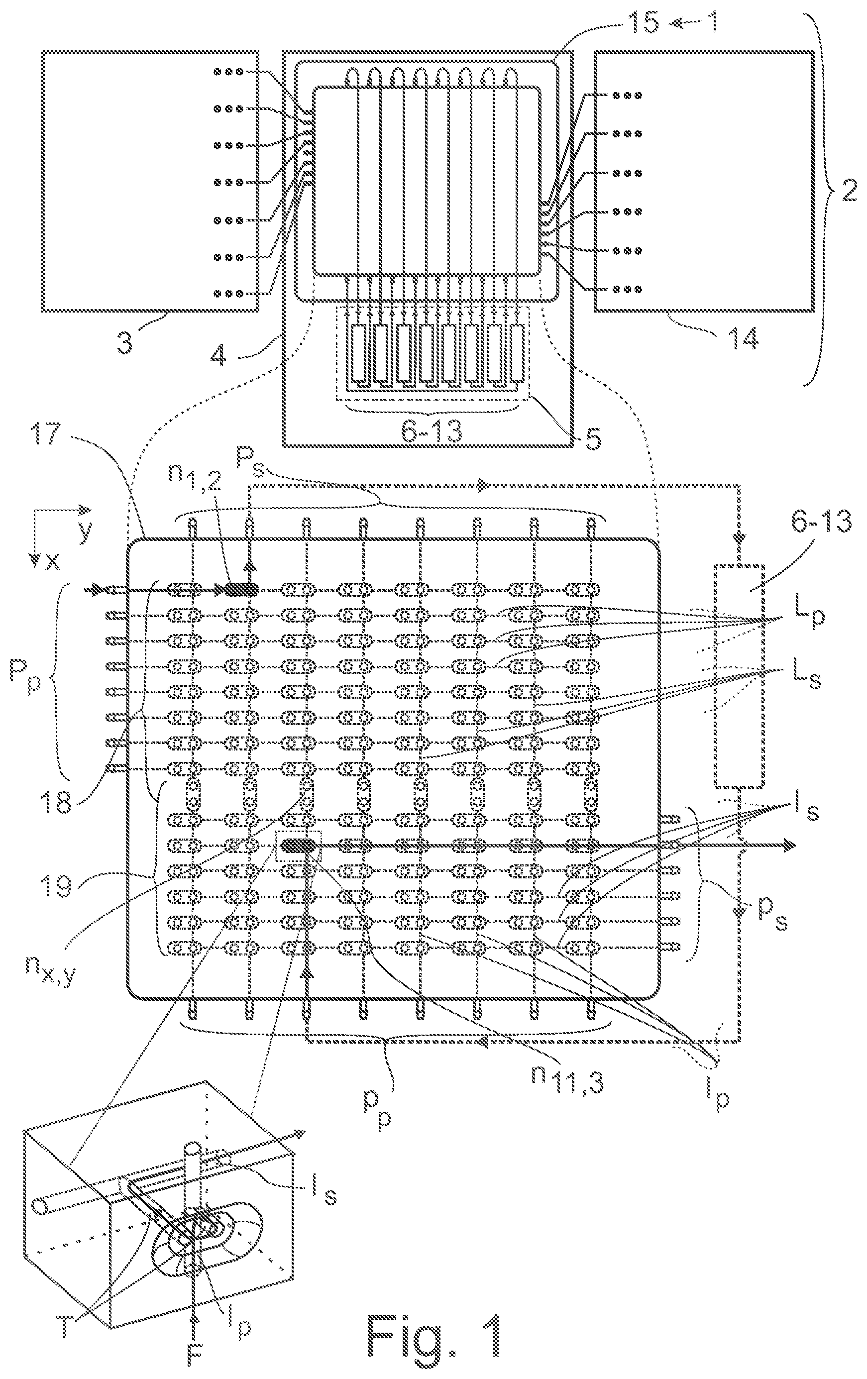 Patent US12306146 — Valve switching system for selectively interconnecting components of a bioprocess installation — Figure 1