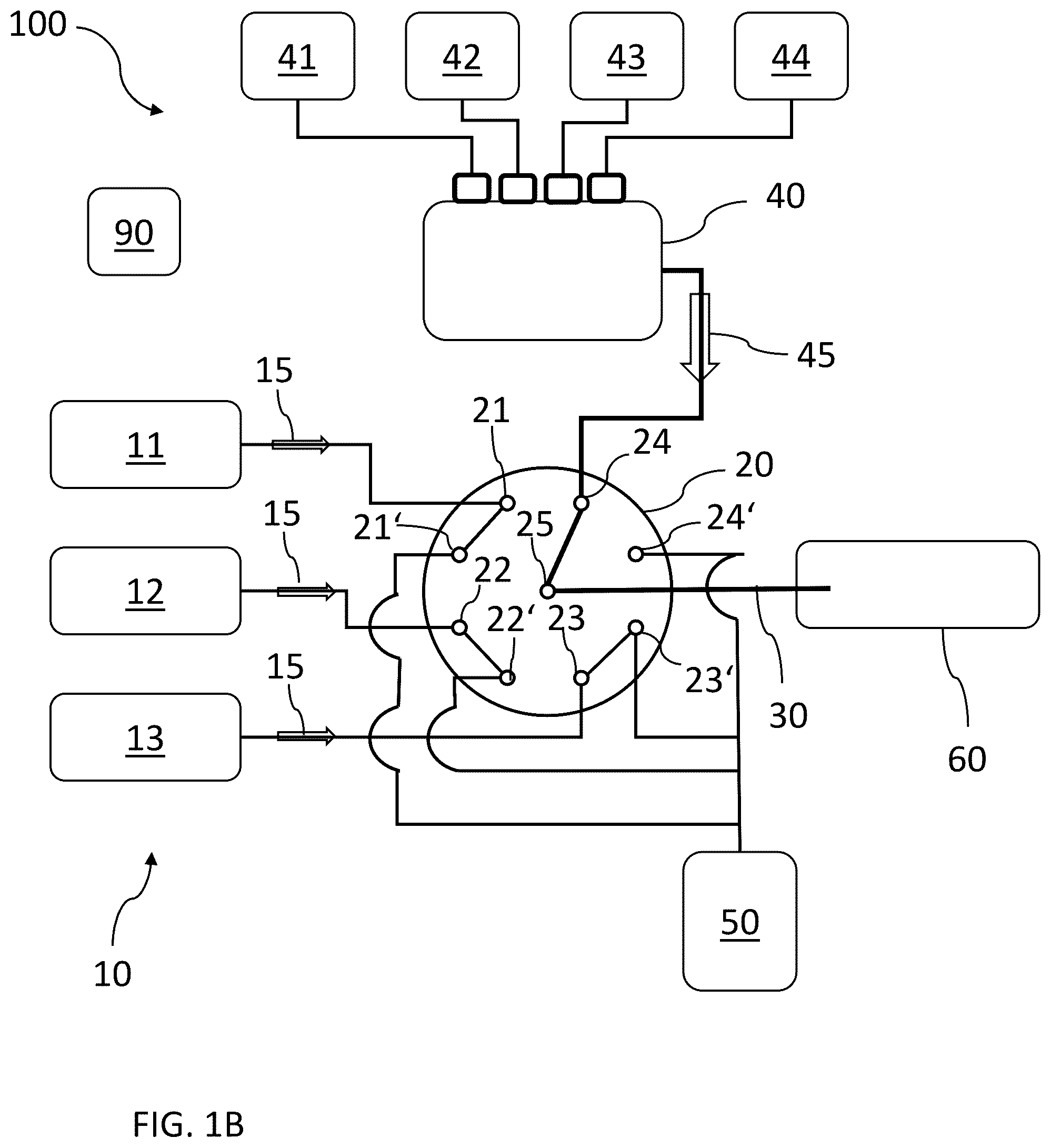 Patent US12306147 Figure 2 – Analytical system and method including switching between liquid chromatography fluidic streams