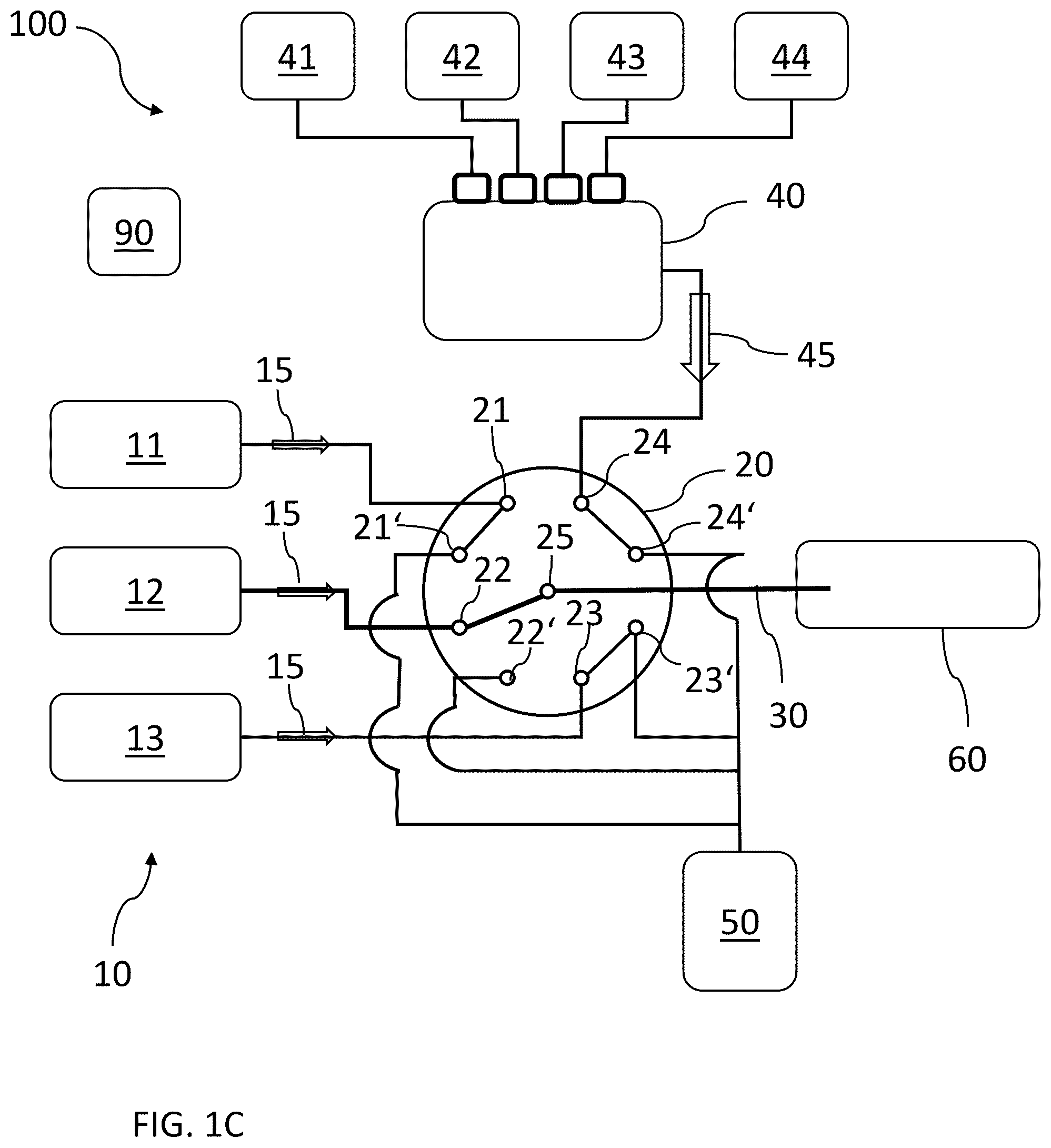 Patent US12306147 Figure 3 – Analytical system and method including switching between liquid chromatography fluidic streams