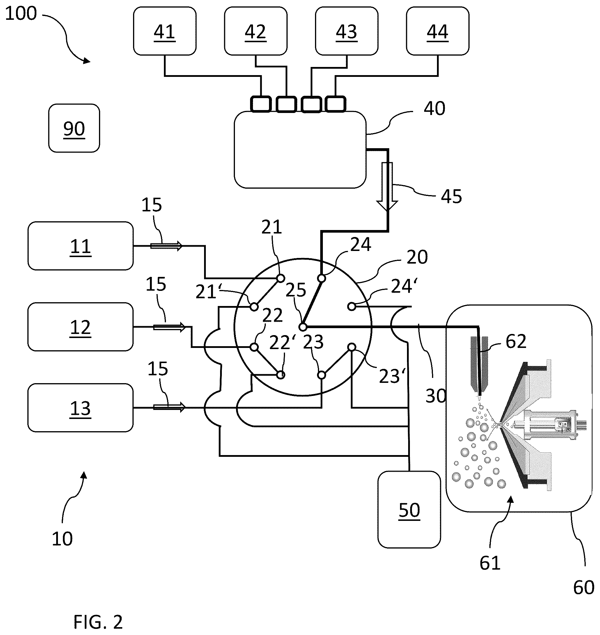 Patent US12306147 Figure 7 – Analytical system and method including switching between liquid chromatography fluidic streams