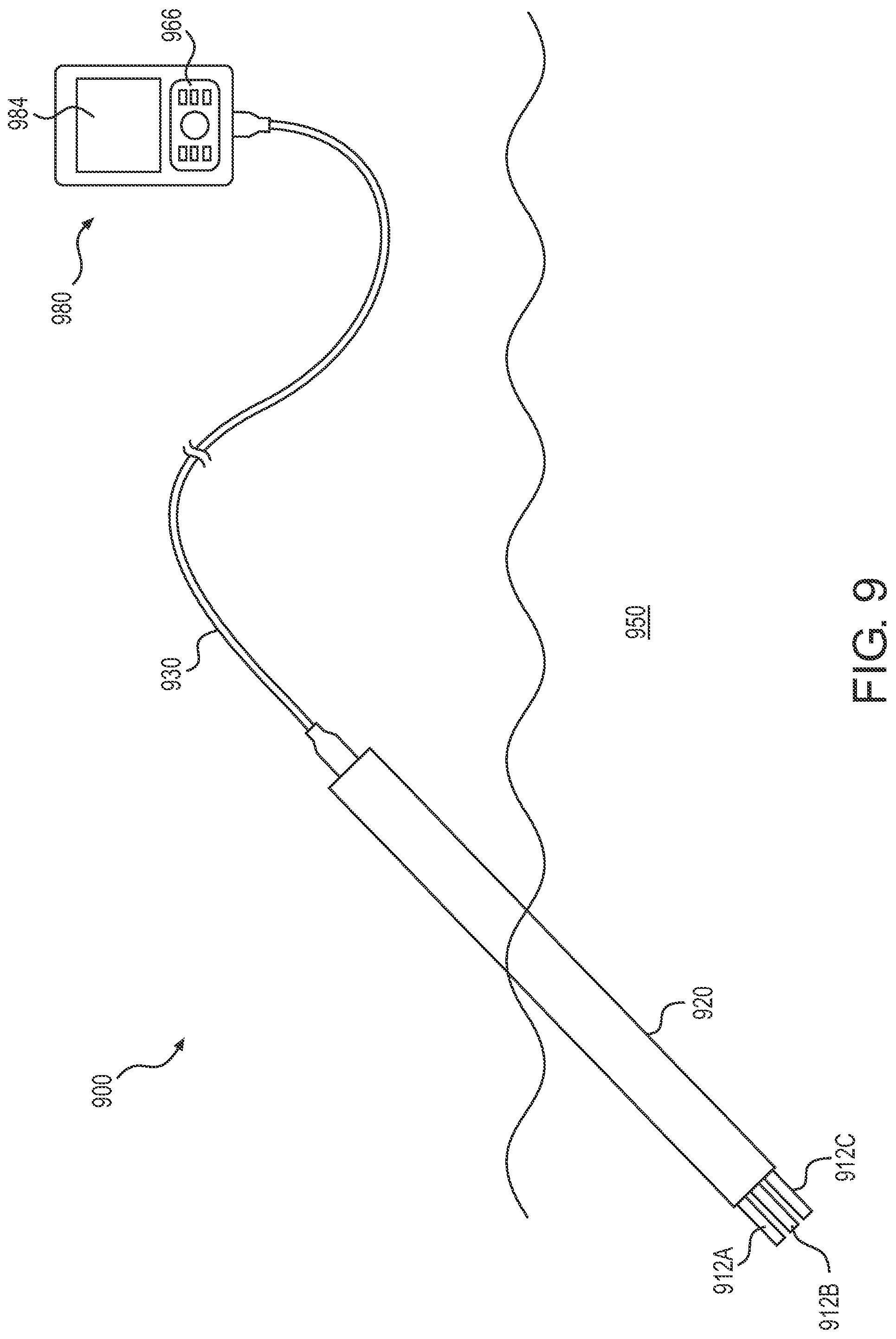 Patent US12306165 Figure 6 – Probe system with detachable sensor probe that communicates wirelessly