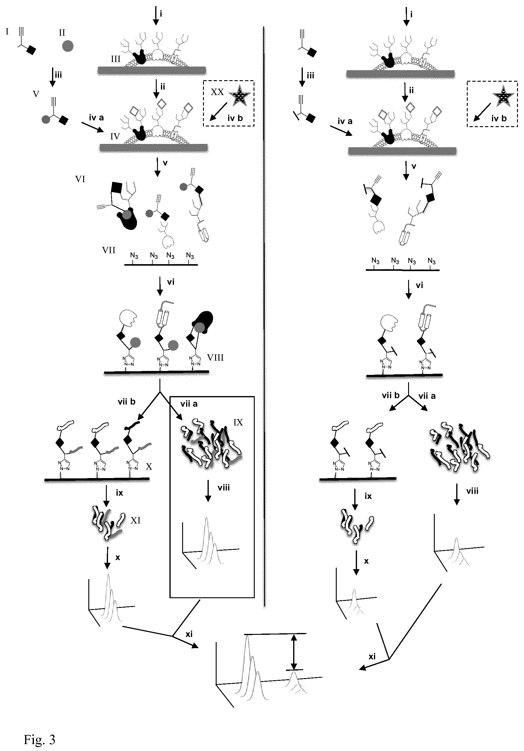 Patent US12306180 Figure 3 – Tri-functional crosslinking reagents