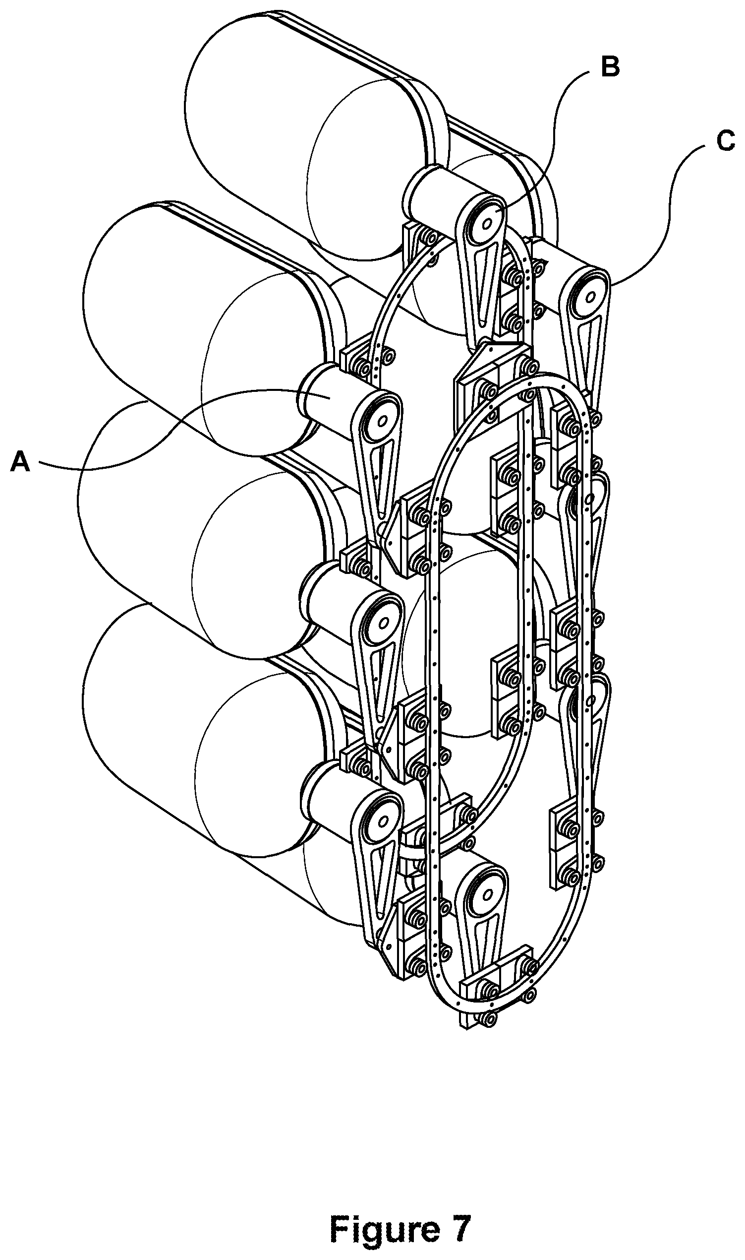Patent US12306198 Figure 7 – Carousel for modular biologic production units