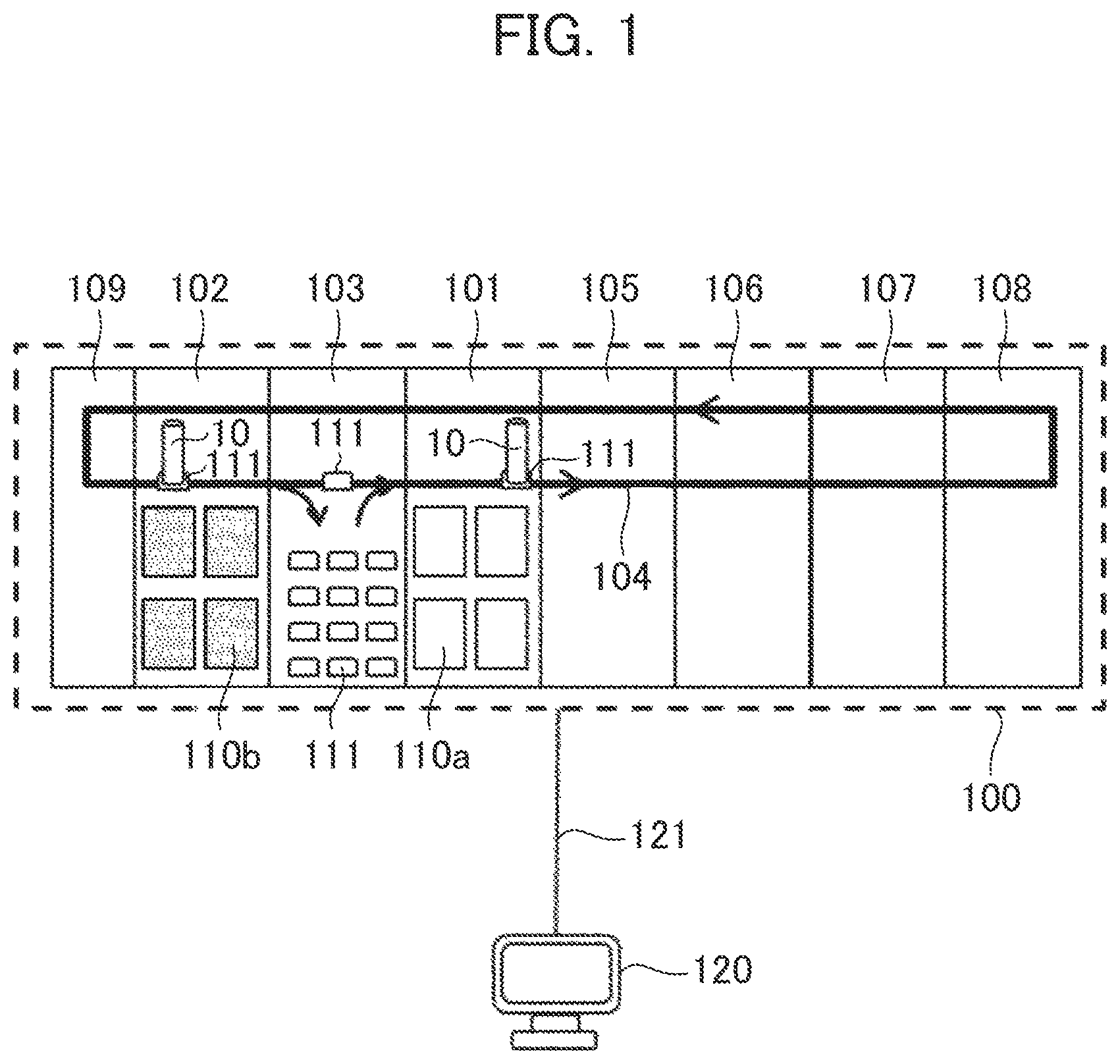 Patent US12306199 Figure 1 – Specimen processing system