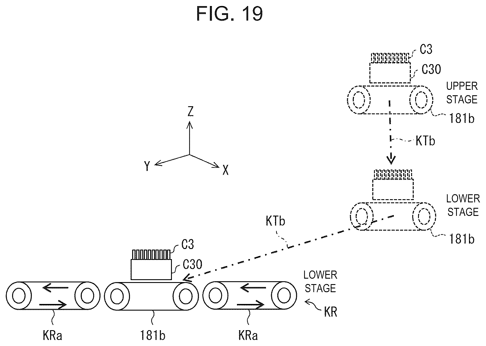 Patent US12306200 Figure 19 – Method of transporting rack and sample measurement system