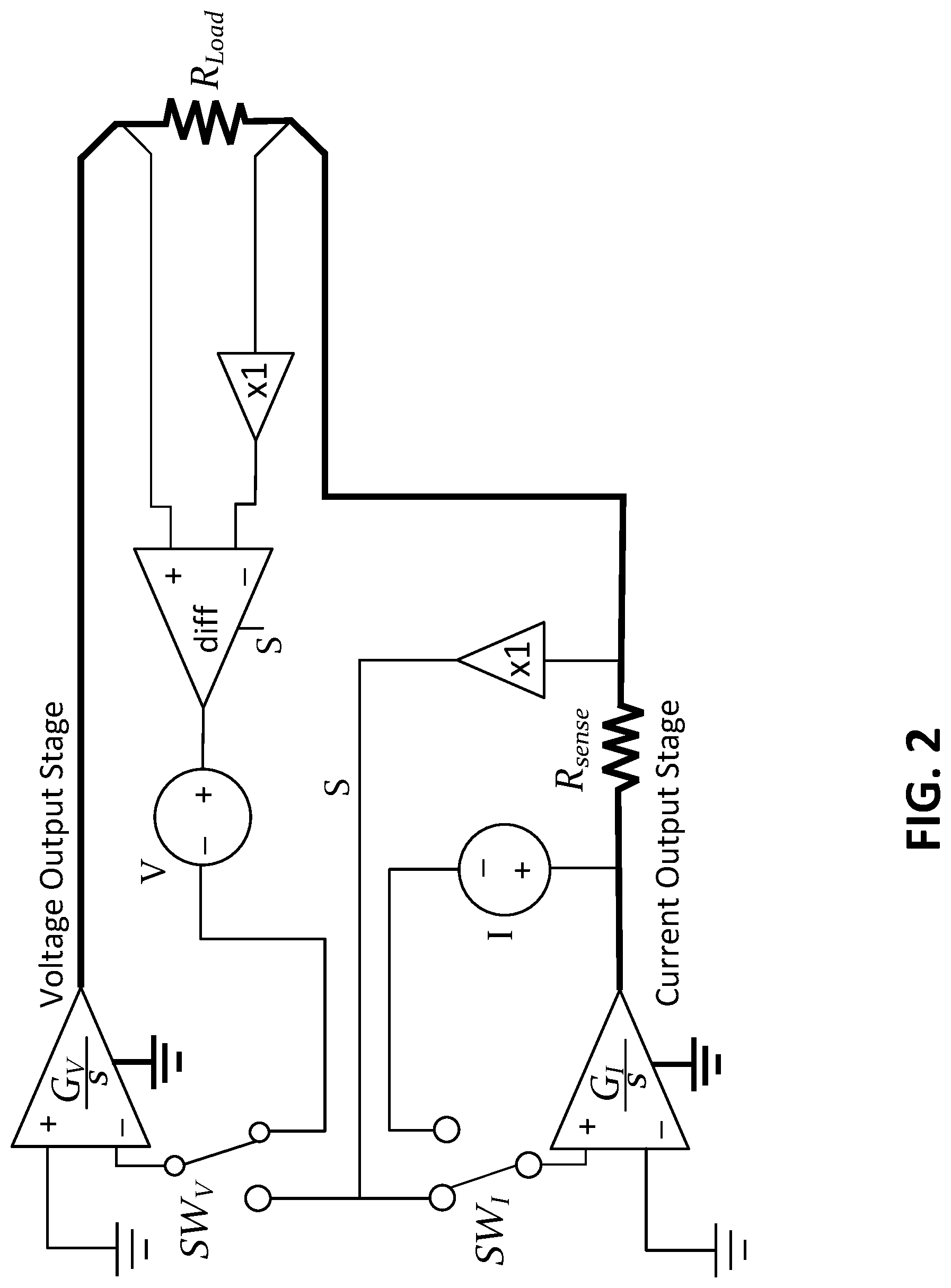 Patent US12306209 Figure 2 – High current extension for a dual-stage source measure unit