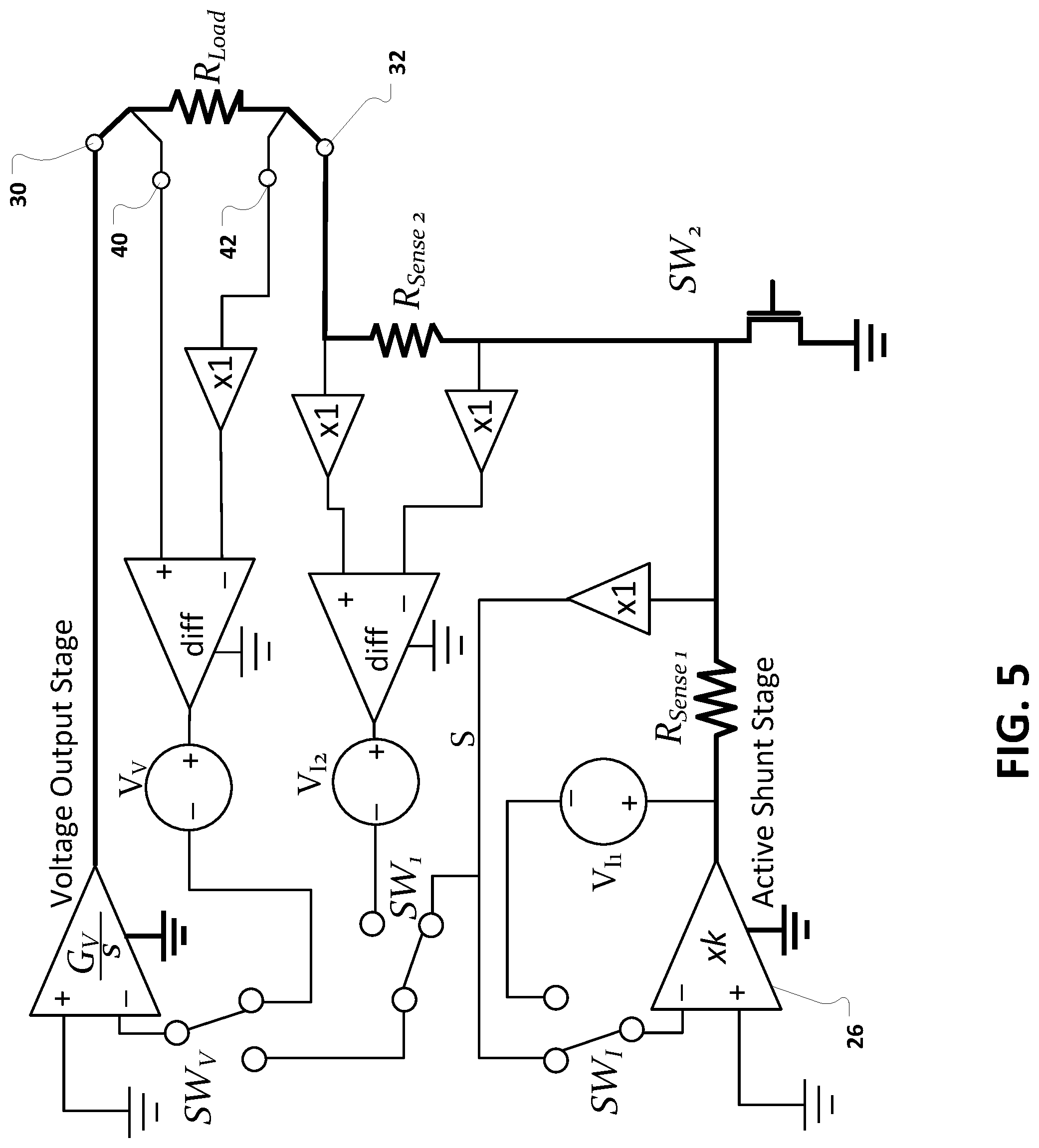 Patent US12306209 Figure 8 – High current extension for a dual-stage source measure unit