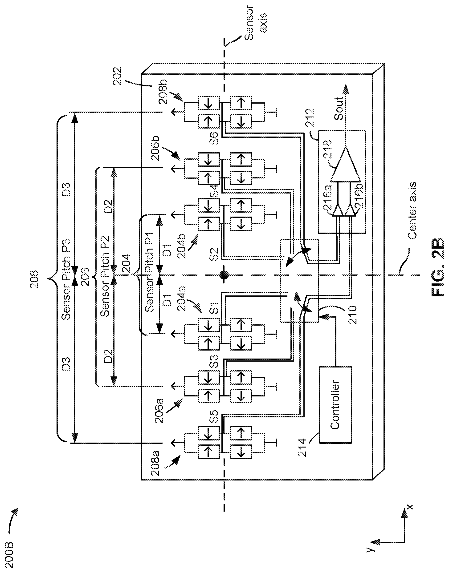 Patent US12306214 Figure 3 – Adjustable sensitivity ranges for magnetic field sensors