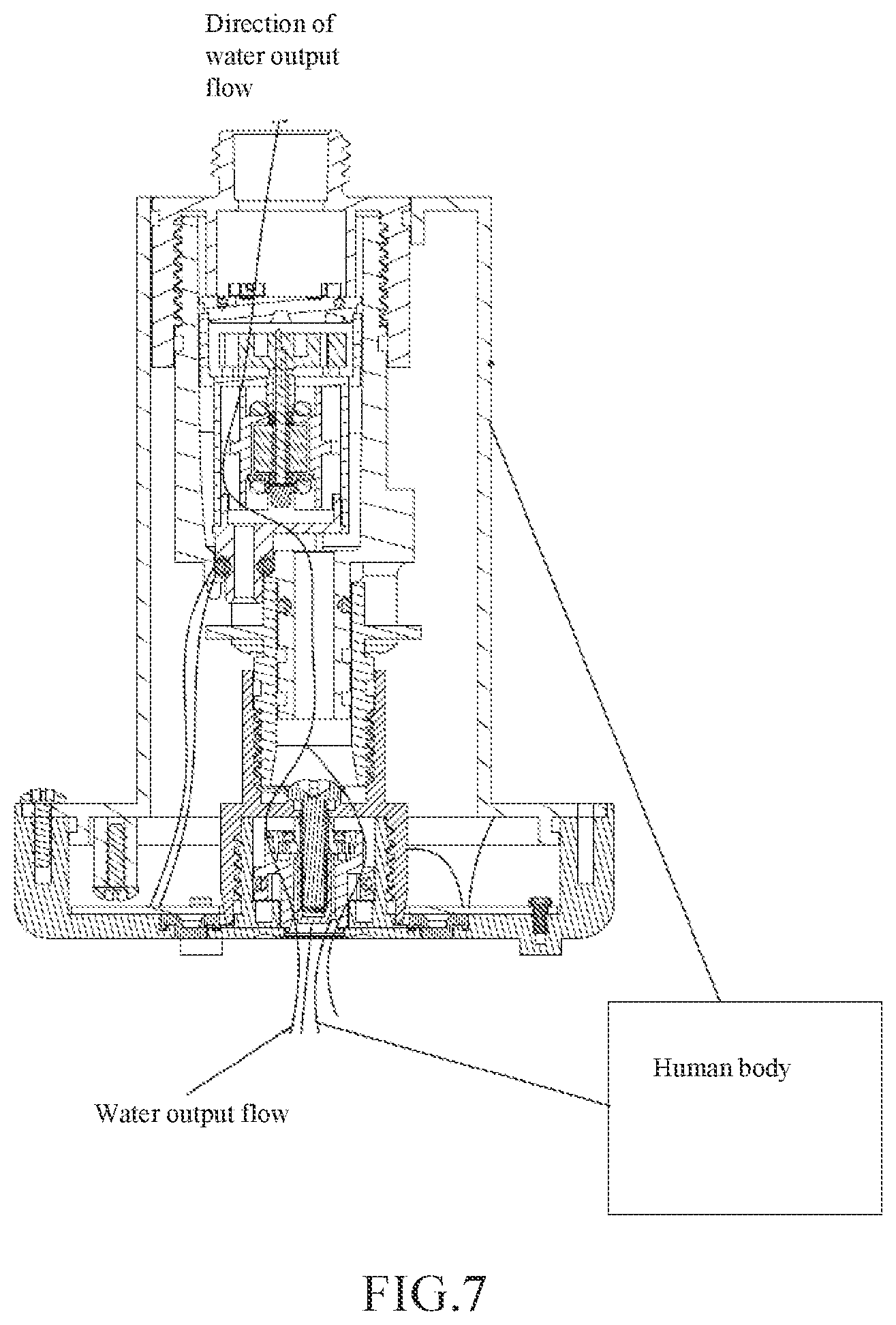 Patent US12306221 Figure 5 – Indicator light circuit configured for micro-current and micro-current shower head