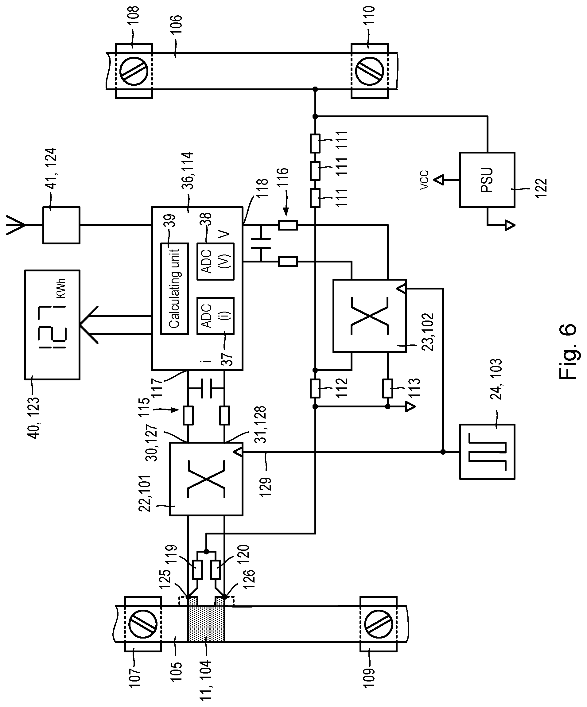Patent US12306224 Figure 4 – Electricity meter