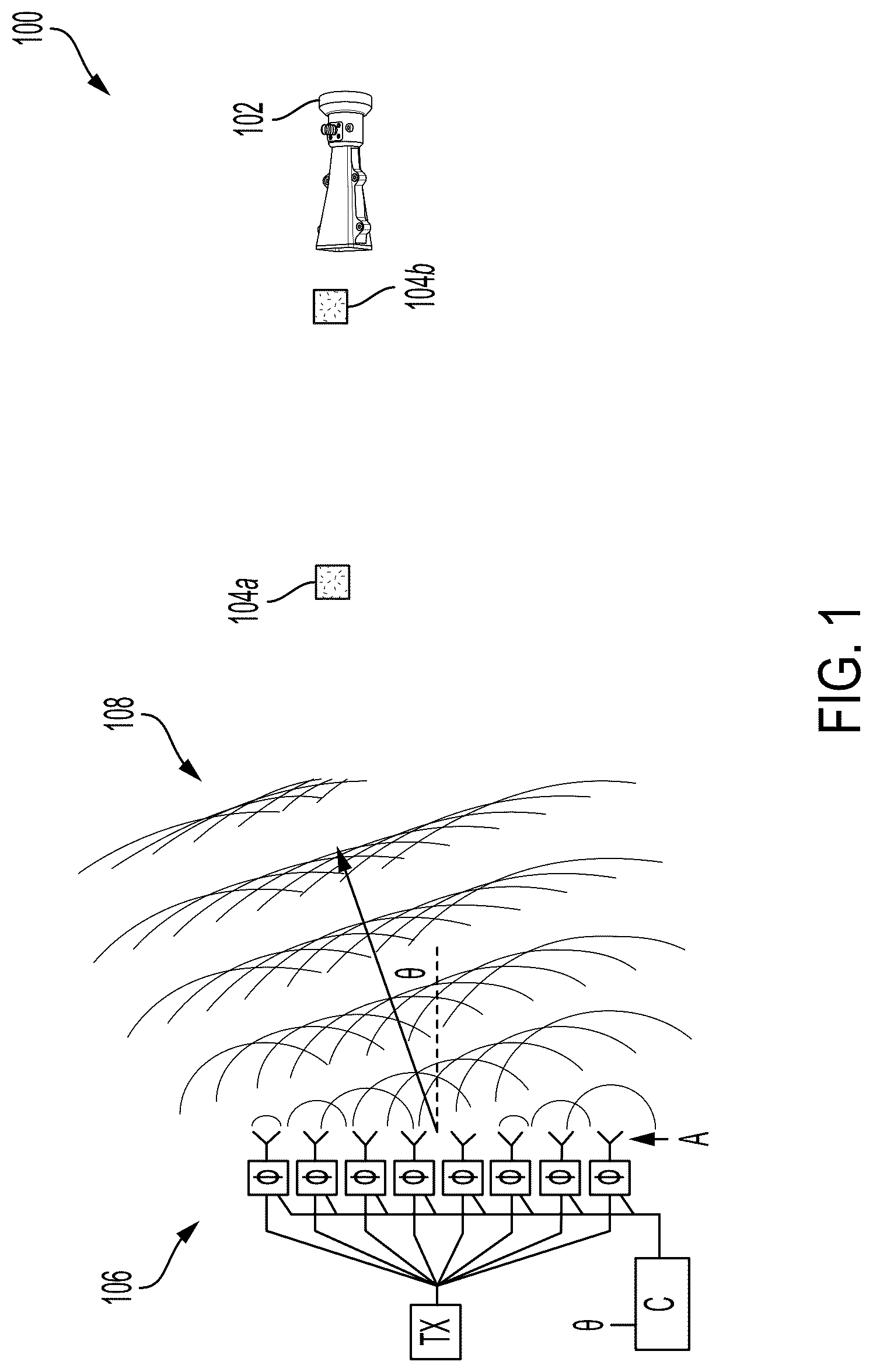 Patent US12306236 Figure 1 – Sensing radio frequency electromagnetic fields