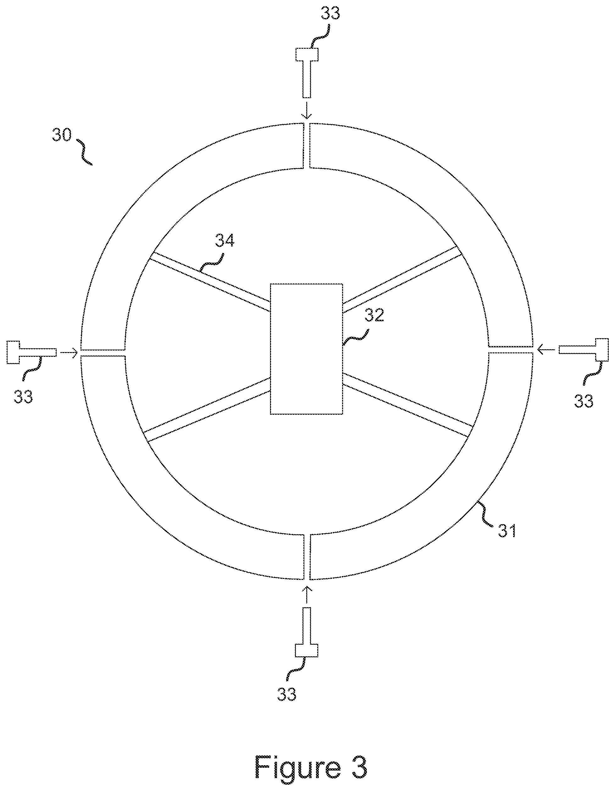 Patent US12306238 Figure 3 – Support structure for a device under test allowing rotation
