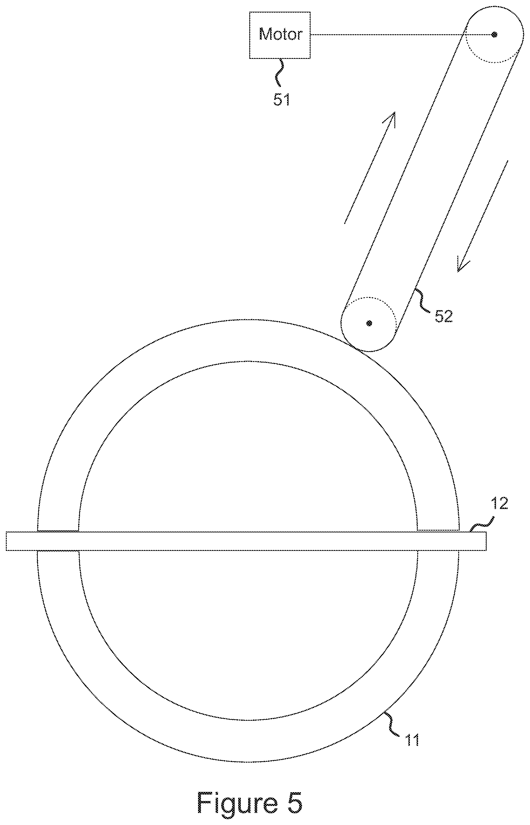 Patent US12306238 Figure 5 – Support structure for a device under test allowing rotation