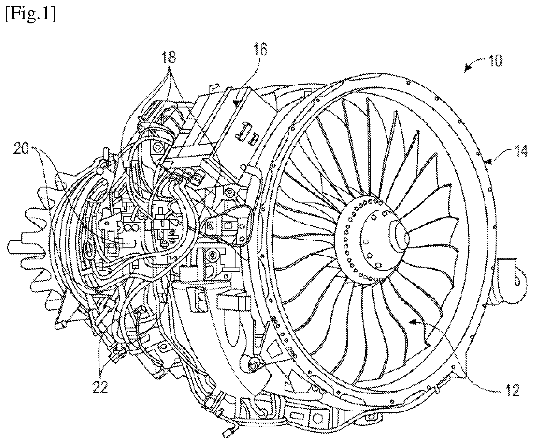 Patent US12306239 Figure 1 – Diagnosis of an aircraft engine control unit
