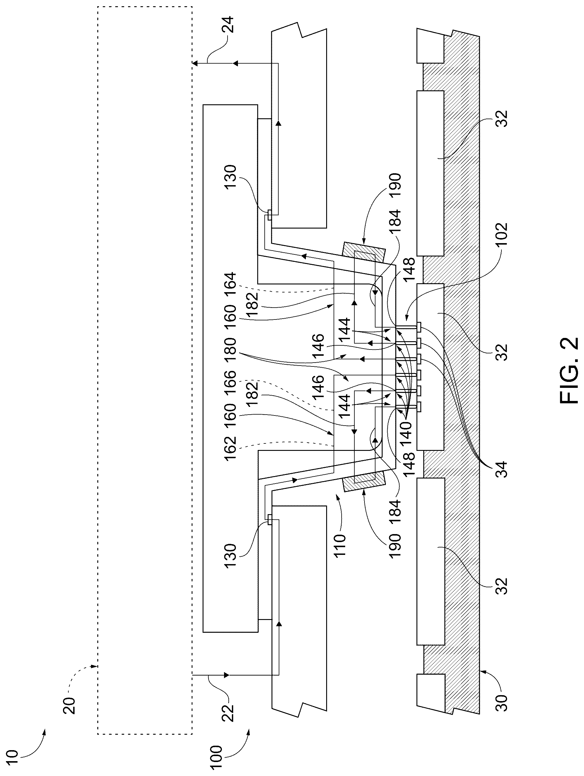 Patent US12306243 Figure 2 – Space transformers configured to be utilized in a probe system, probe systems that include the space transformers, and related methods