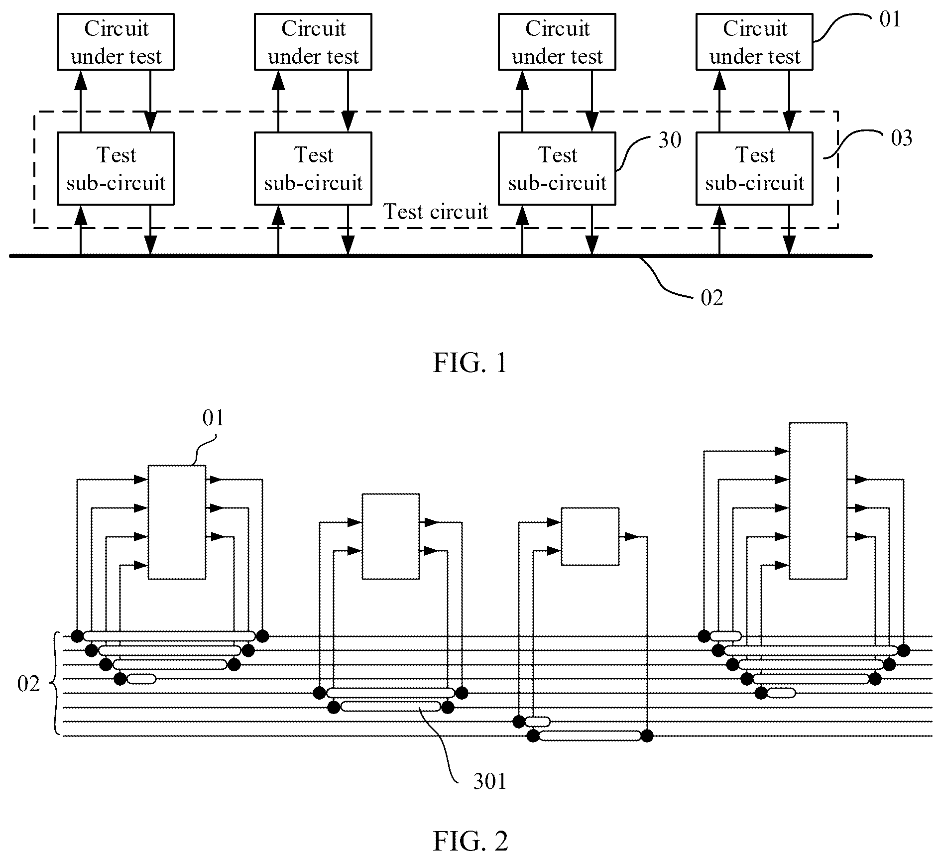 Patent US12306244 Figure 1 – Test circuit in chip and circuit test method