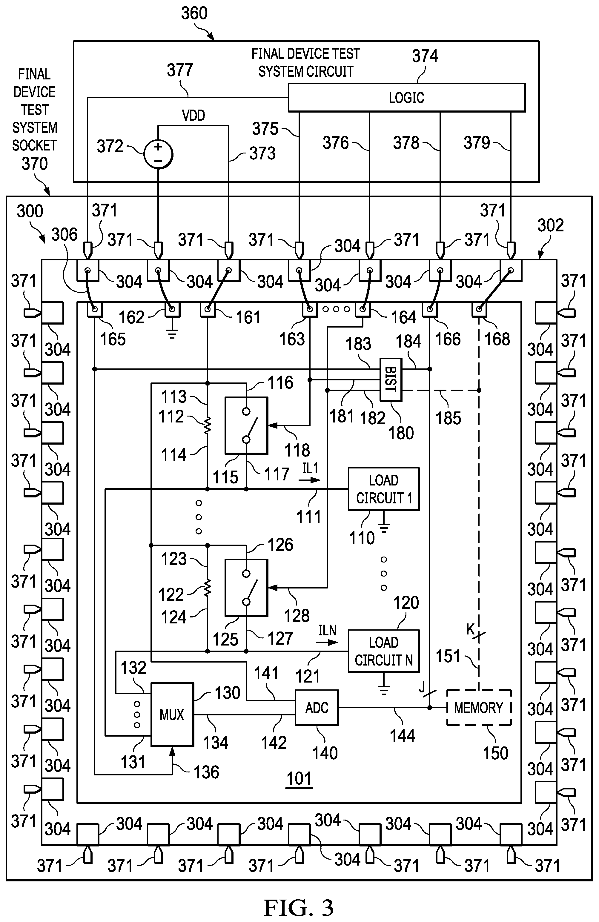 Patent US12306245 Figure 3 – On-chip current sensor
