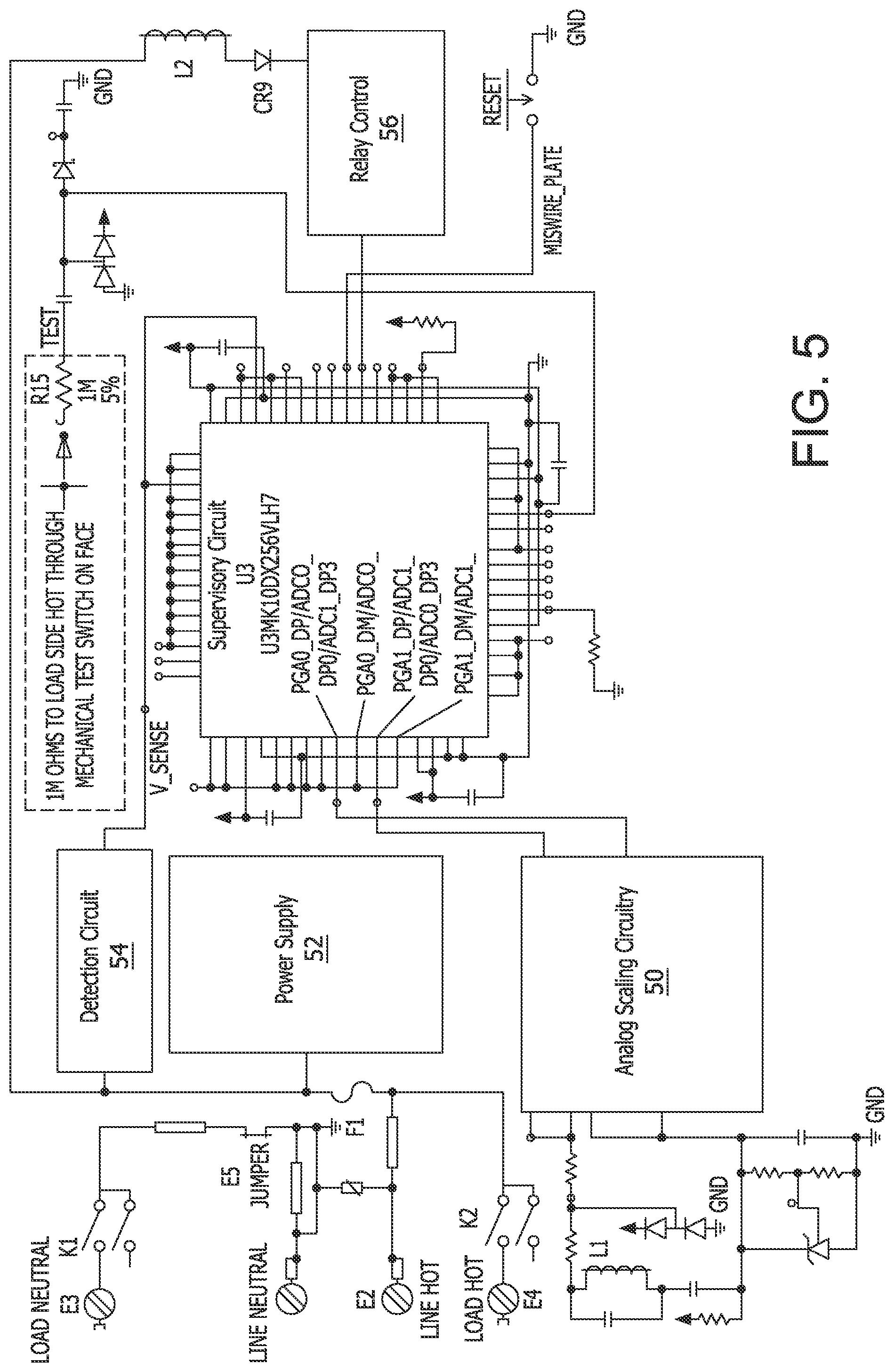Patent US12306252 Figure 7 – Apparatuses and methods for passive fault monitoring of current sensing devices in protective circuit interrupters